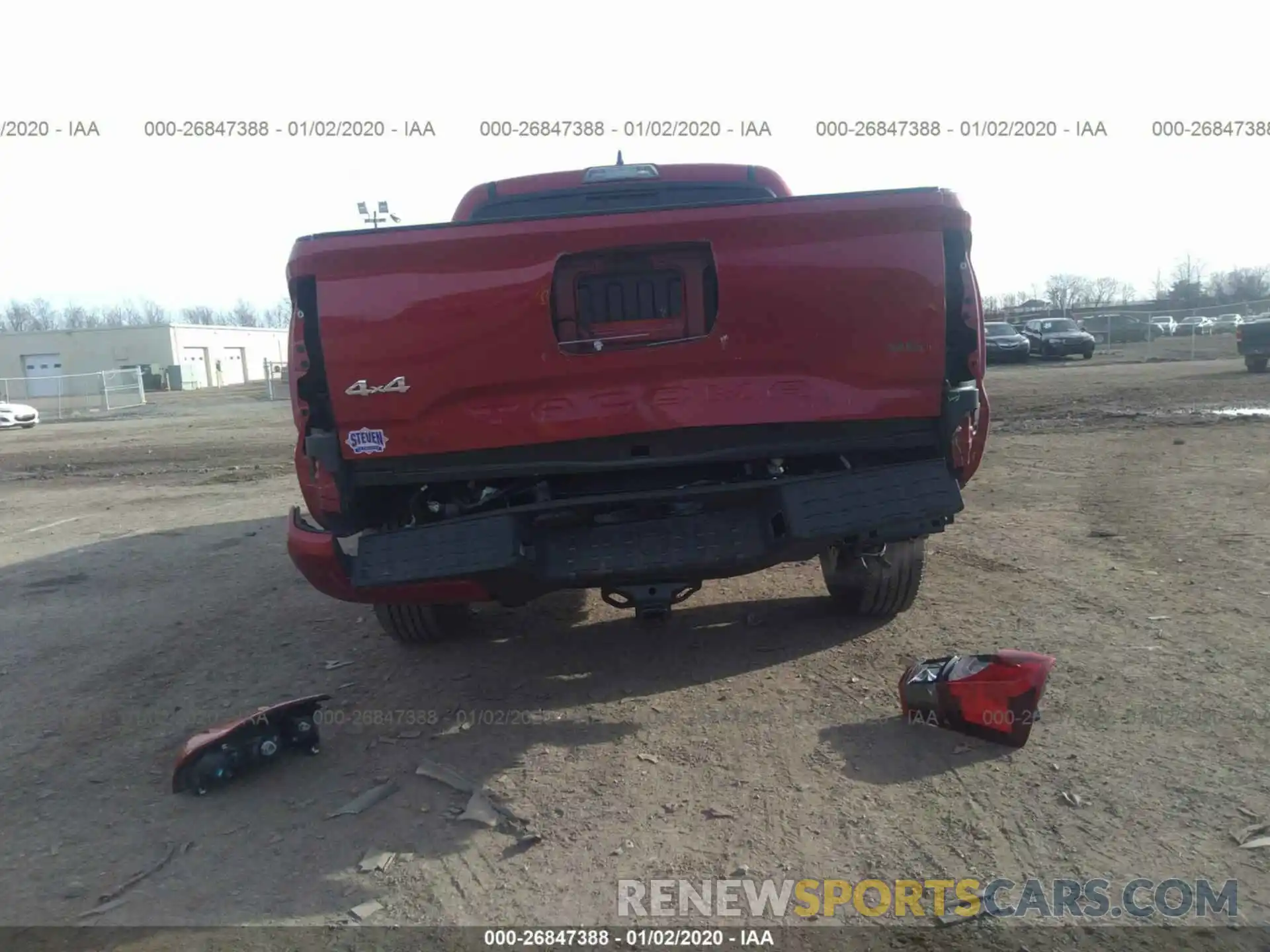 6 Photograph of a damaged car 3TMCZ5AN2KM277906 TOYOTA TACOMA 2019