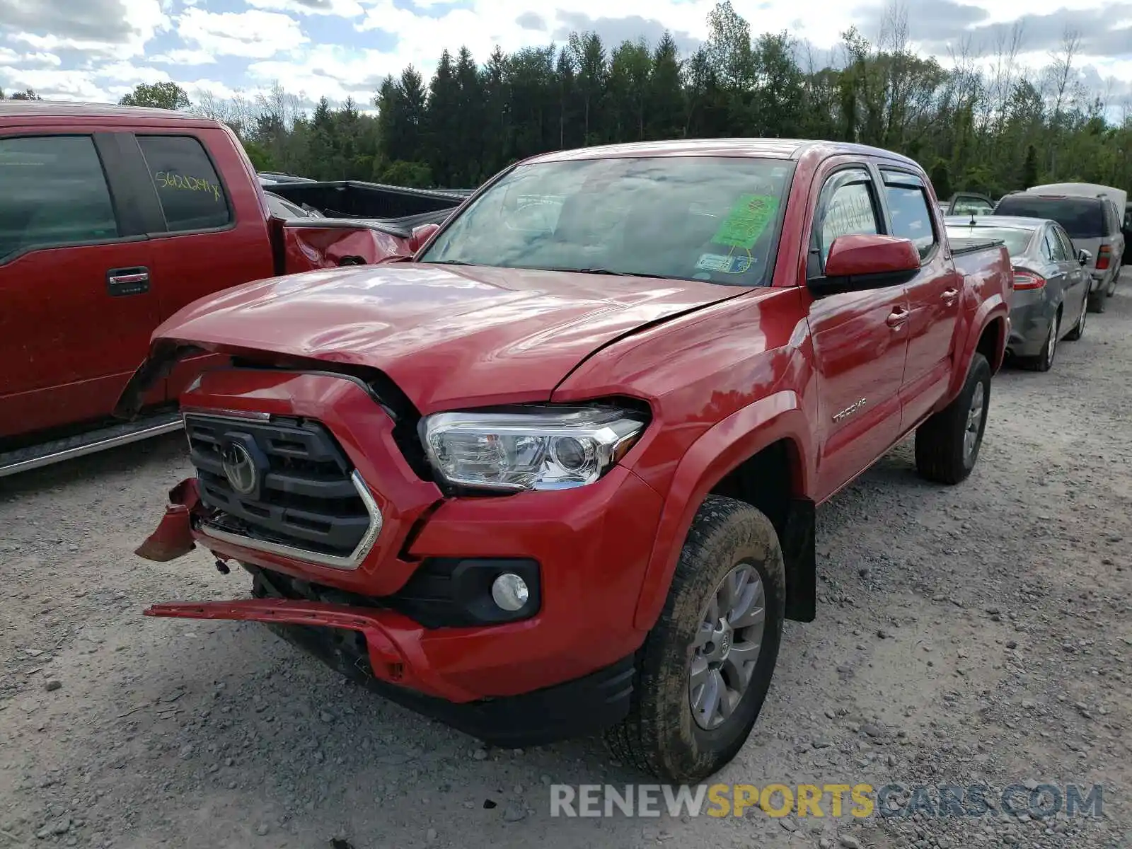 2 Photograph of a damaged car 3TMCZ5AN2KM286508 TOYOTA TACOMA 2019