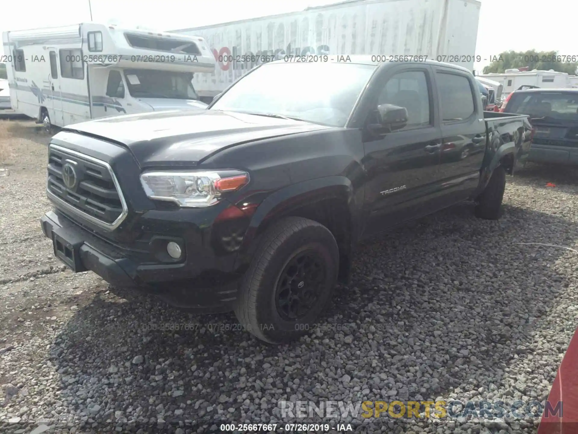 2 Photograph of a damaged car 3TMCZ5AN3KM190435 TOYOTA TACOMA 2019