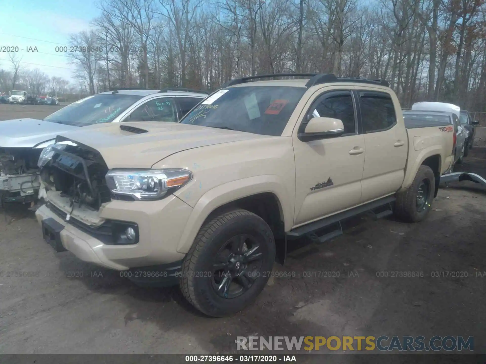 2 Photograph of a damaged car 3TMCZ5AN3KM190998 TOYOTA TACOMA 2019