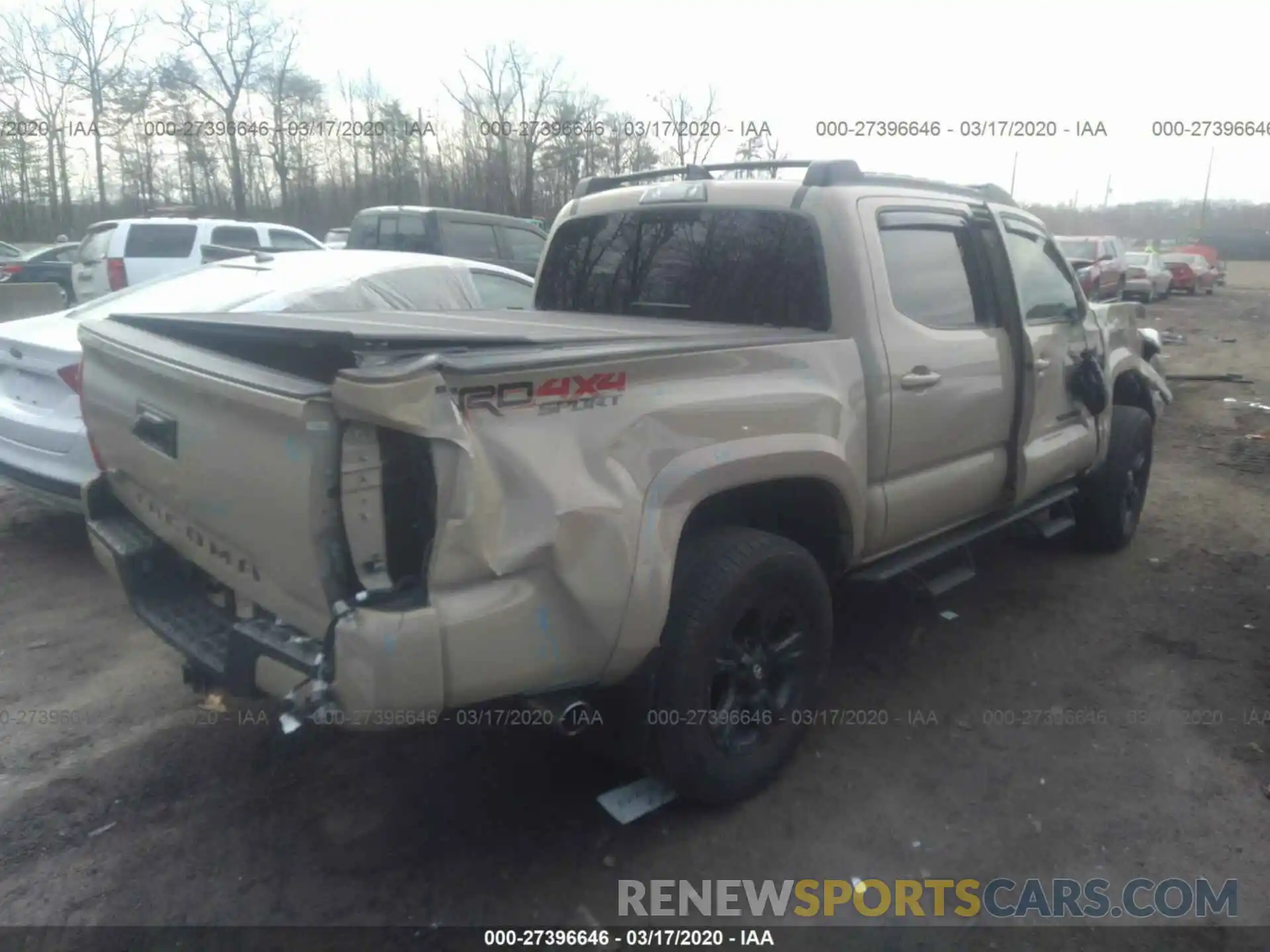 4 Photograph of a damaged car 3TMCZ5AN3KM190998 TOYOTA TACOMA 2019