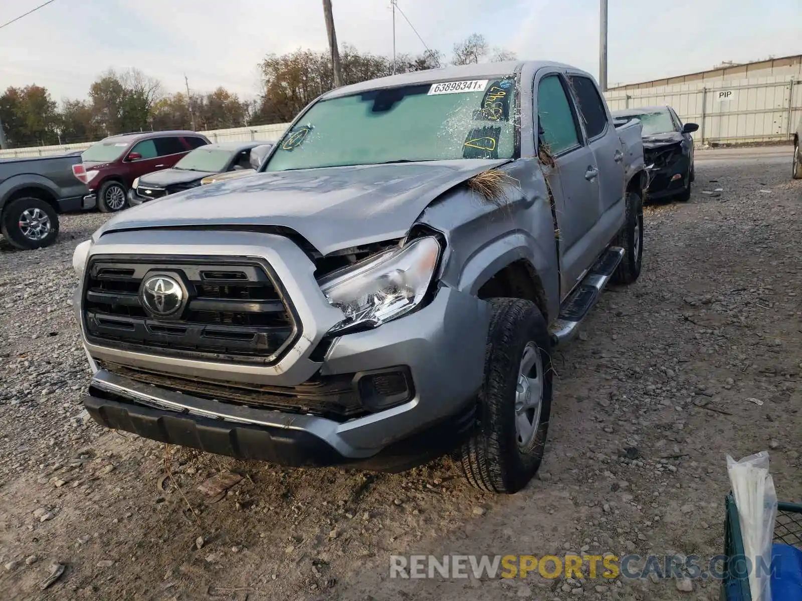 2 Photograph of a damaged car 3TMCZ5AN3KM192055 TOYOTA TACOMA 2019