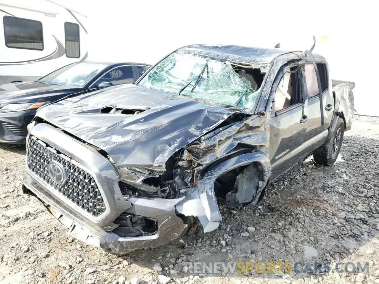 2 Photograph of a damaged car 3TMCZ5AN3KM192556 TOYOTA TACOMA 2019