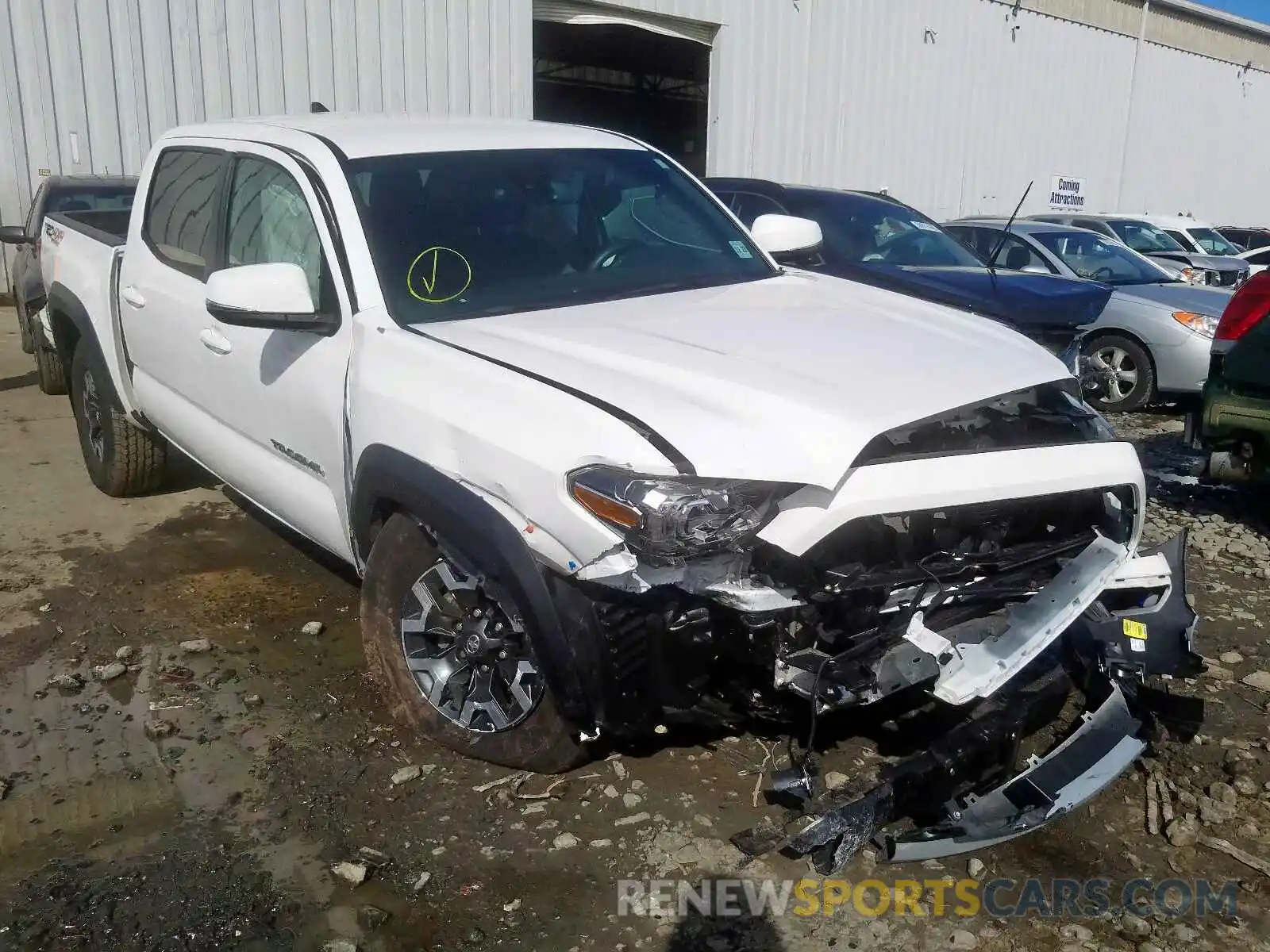 1 Photograph of a damaged car 3TMCZ5AN3KM195599 TOYOTA TACOMA 2019