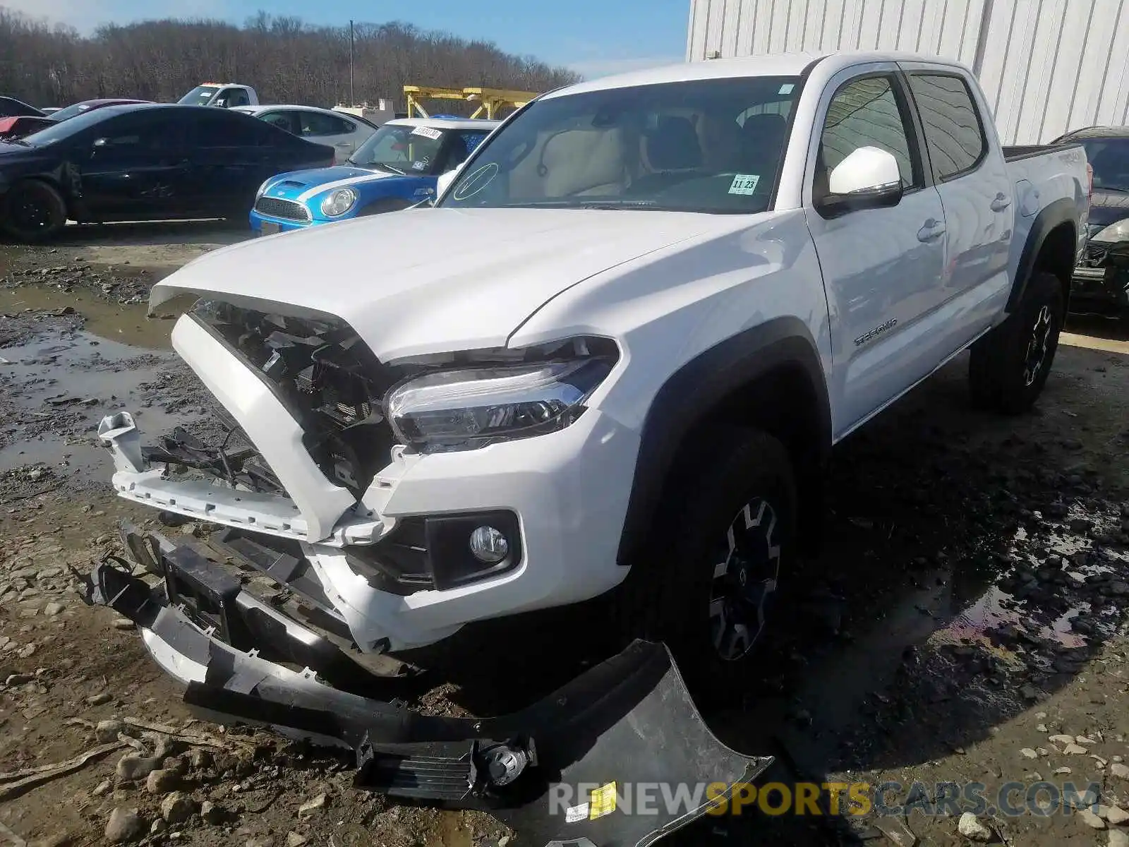 2 Photograph of a damaged car 3TMCZ5AN3KM195599 TOYOTA TACOMA 2019