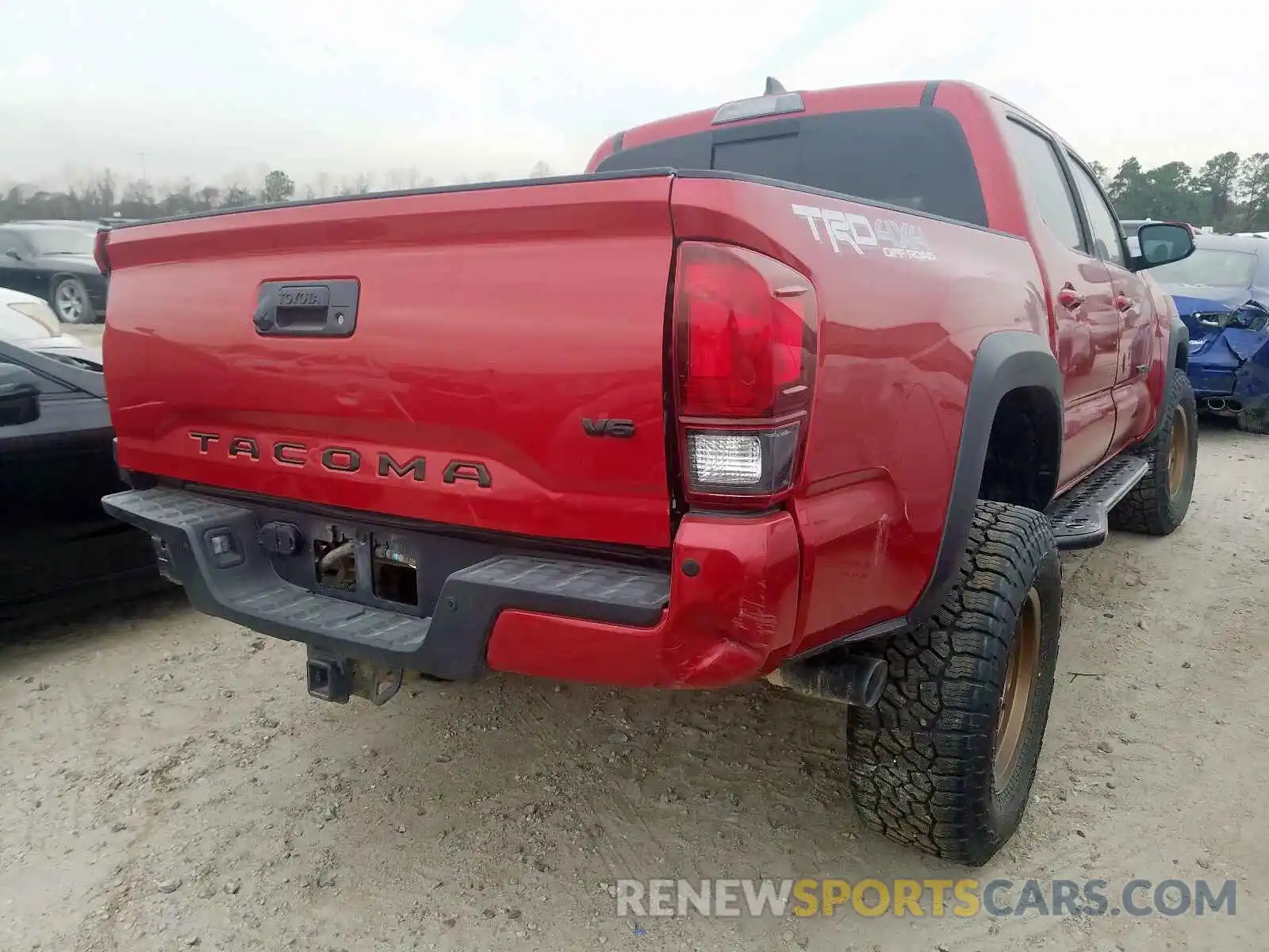 4 Photograph of a damaged car 3TMCZ5AN3KM197868 TOYOTA TACOMA 2019