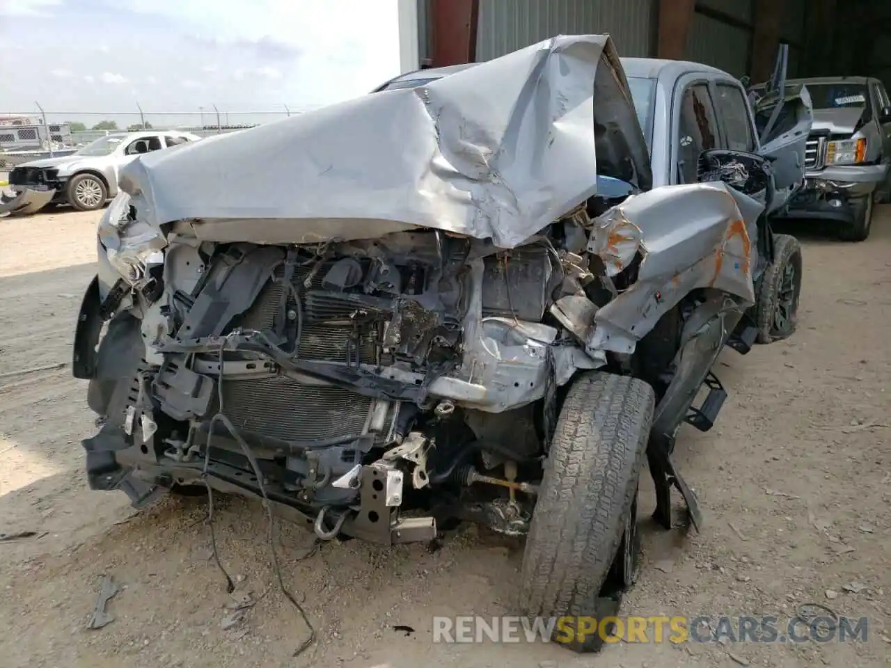 2 Photograph of a damaged car 3TMCZ5AN3KM198423 TOYOTA TACOMA 2019