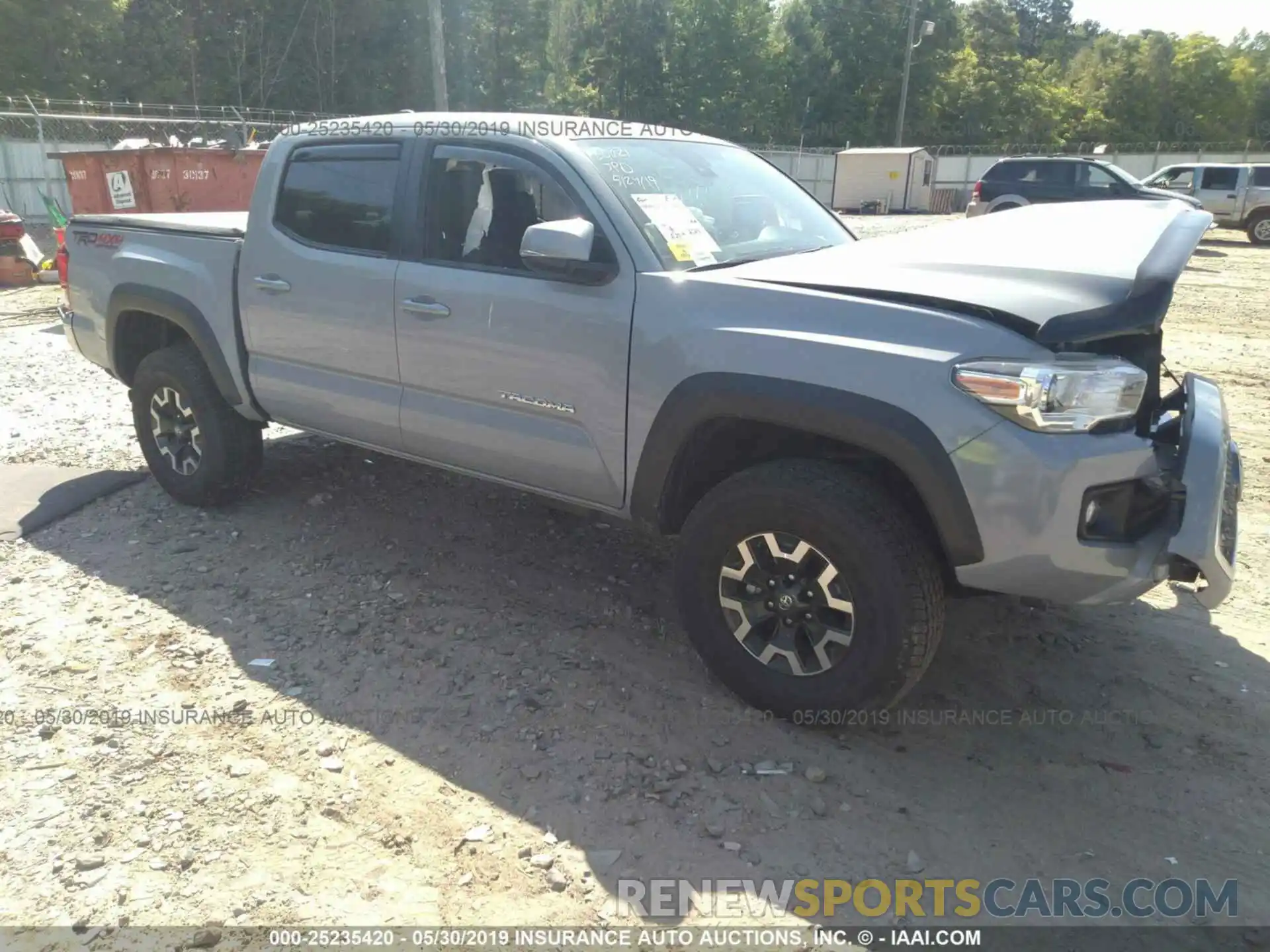 1 Photograph of a damaged car 3TMCZ5AN3KM201451 TOYOTA TACOMA 2019