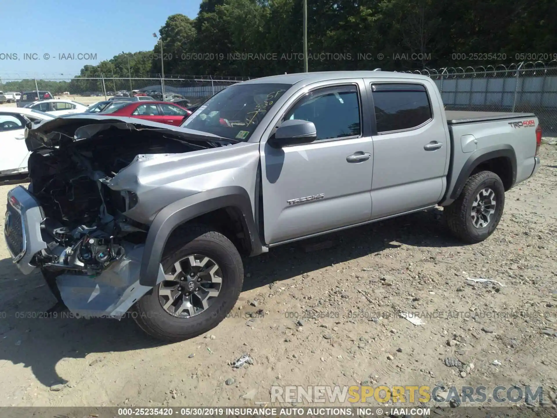 2 Photograph of a damaged car 3TMCZ5AN3KM201451 TOYOTA TACOMA 2019