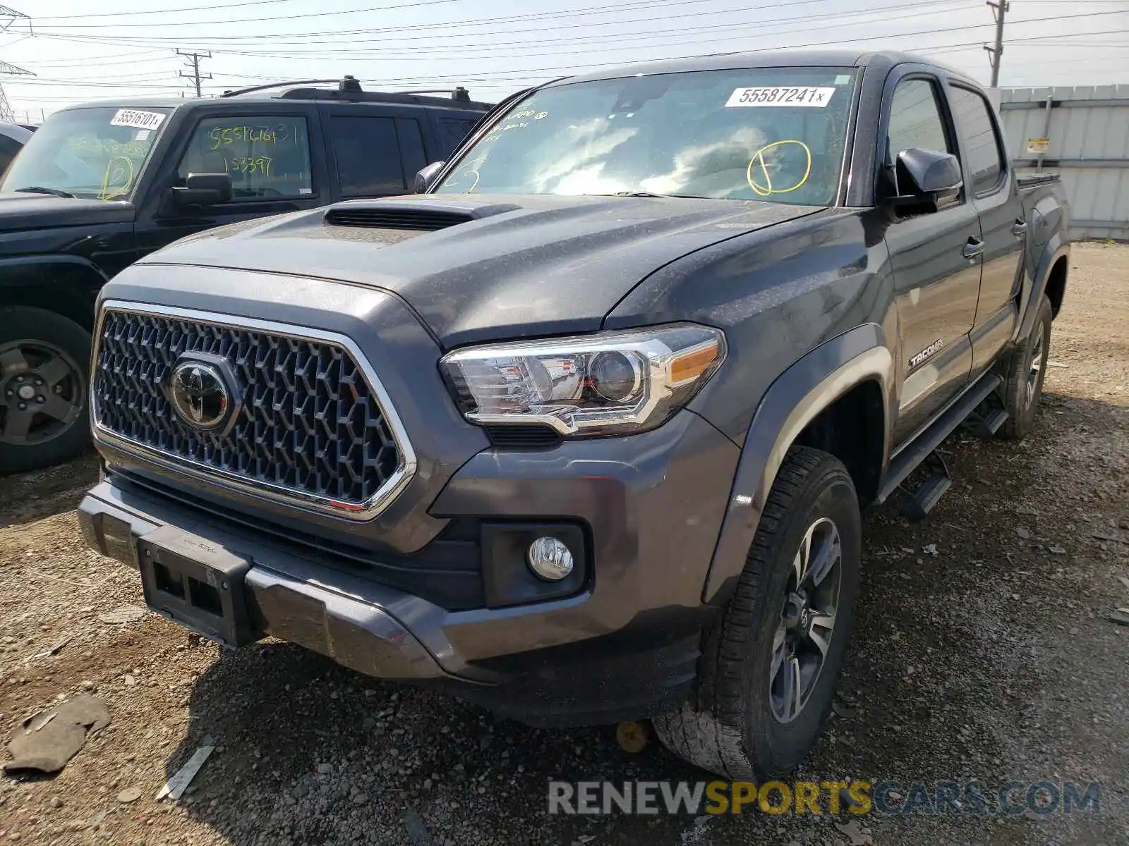 2 Photograph of a damaged car 3TMCZ5AN3KM203054 TOYOTA TACOMA 2019