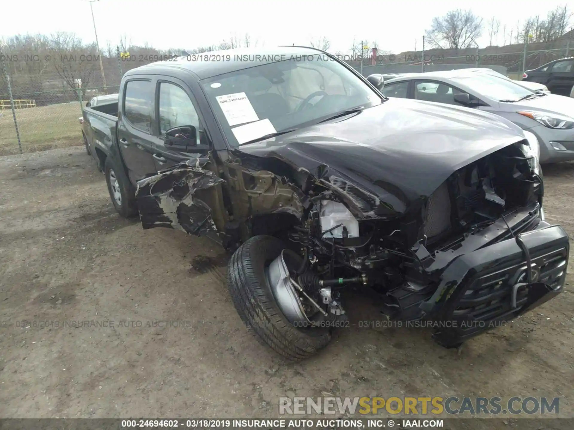 1 Photograph of a damaged car 3TMCZ5AN3KM204964 TOYOTA TACOMA 2019