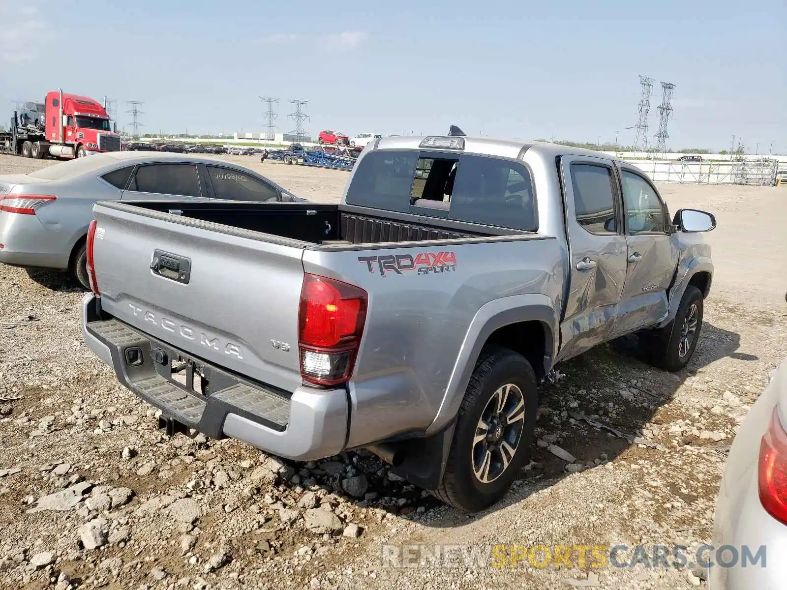 4 Photograph of a damaged car 3TMCZ5AN3KM205421 TOYOTA TACOMA 2019