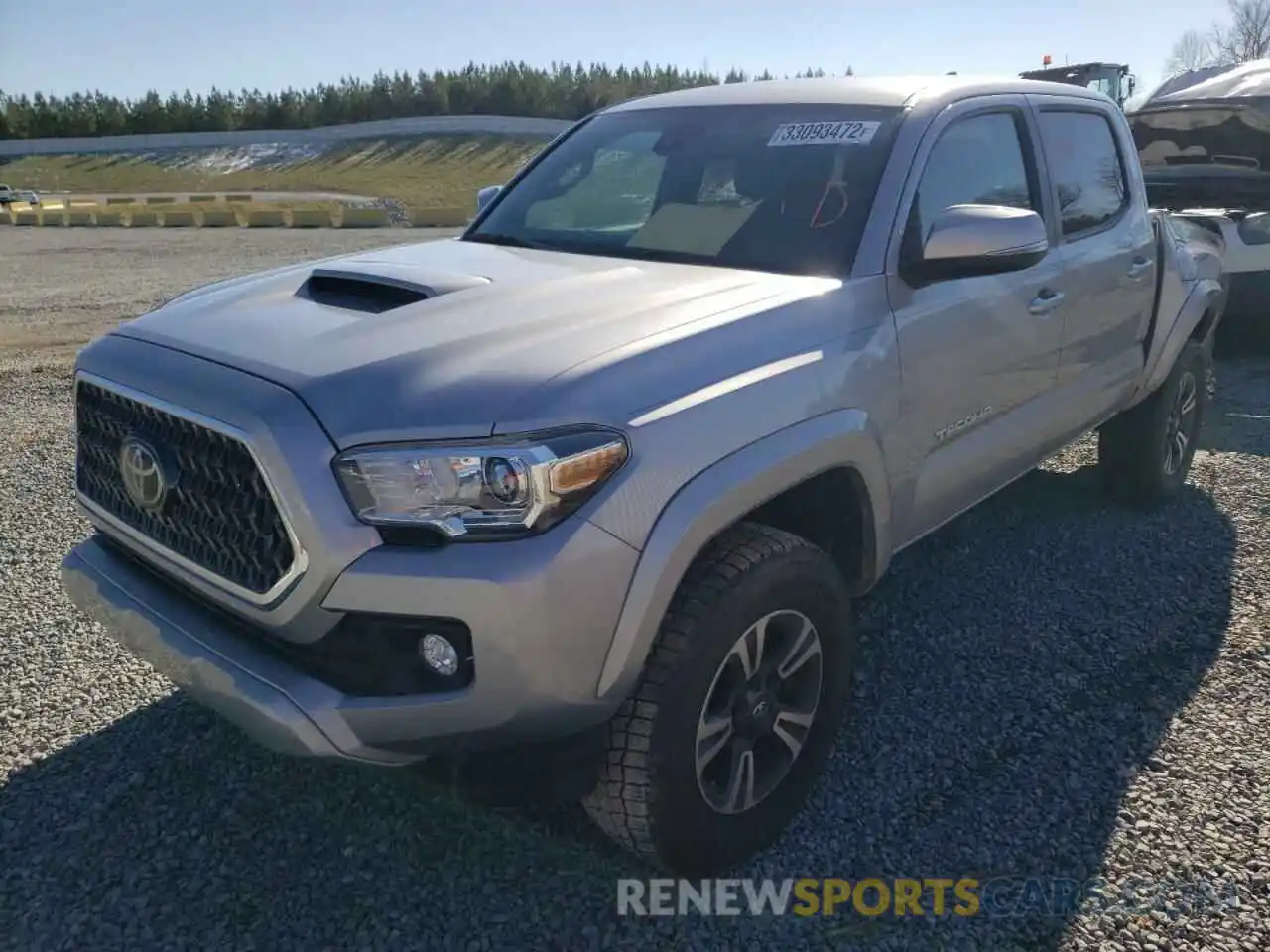 2 Photograph of a damaged car 3TMCZ5AN3KM206312 TOYOTA TACOMA 2019