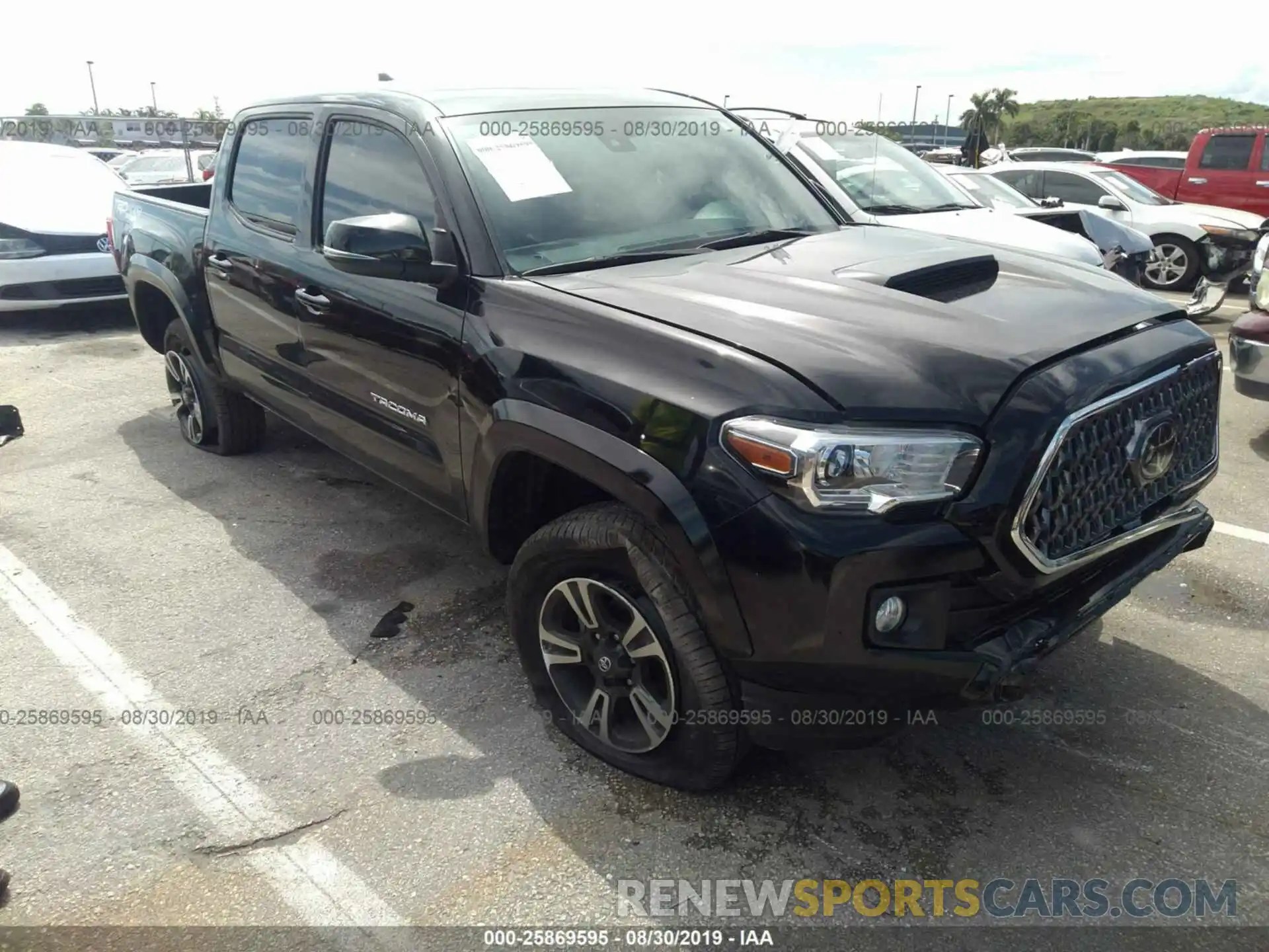 1 Photograph of a damaged car 3TMCZ5AN3KM206472 TOYOTA TACOMA 2019