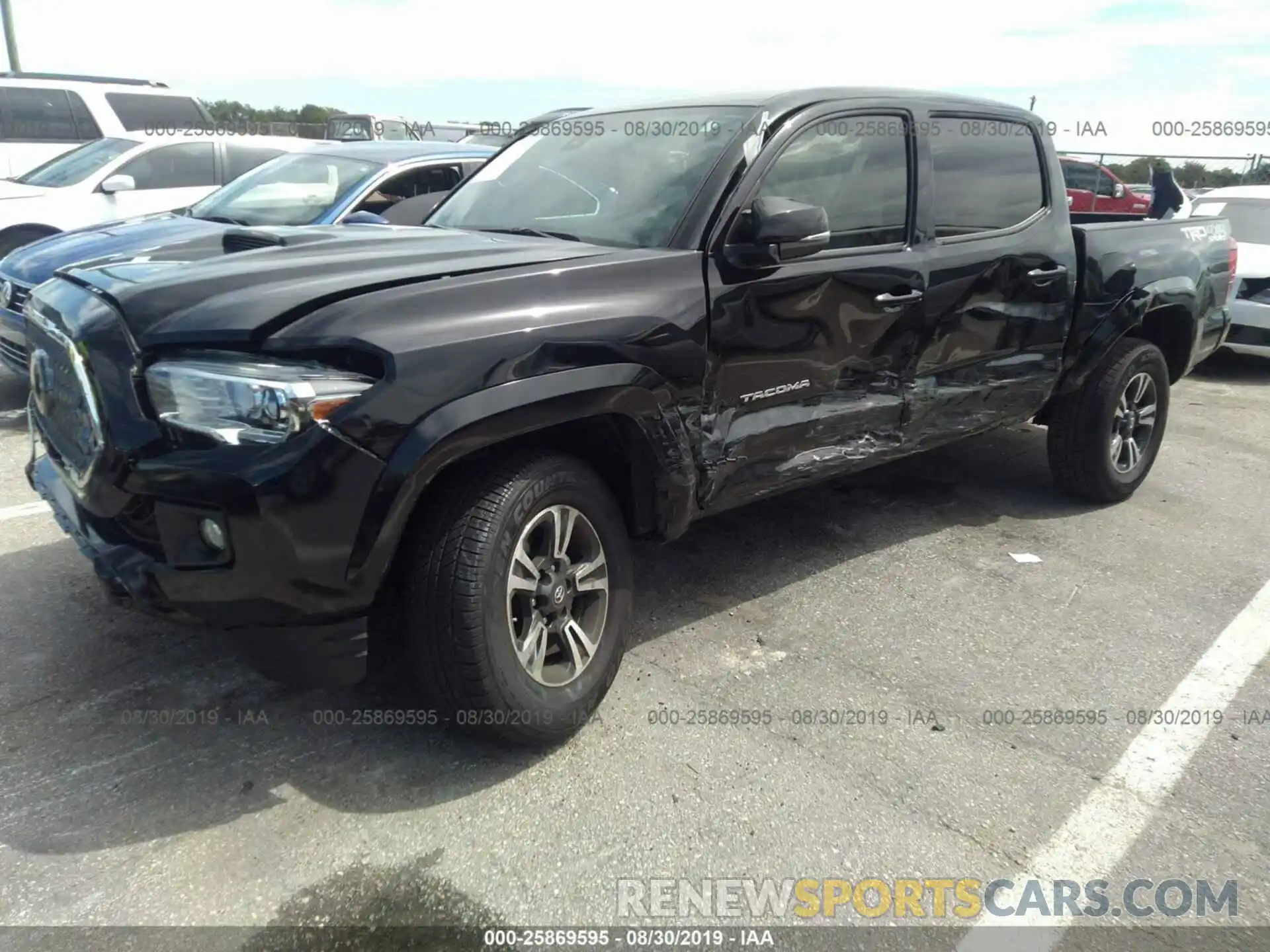 2 Photograph of a damaged car 3TMCZ5AN3KM206472 TOYOTA TACOMA 2019