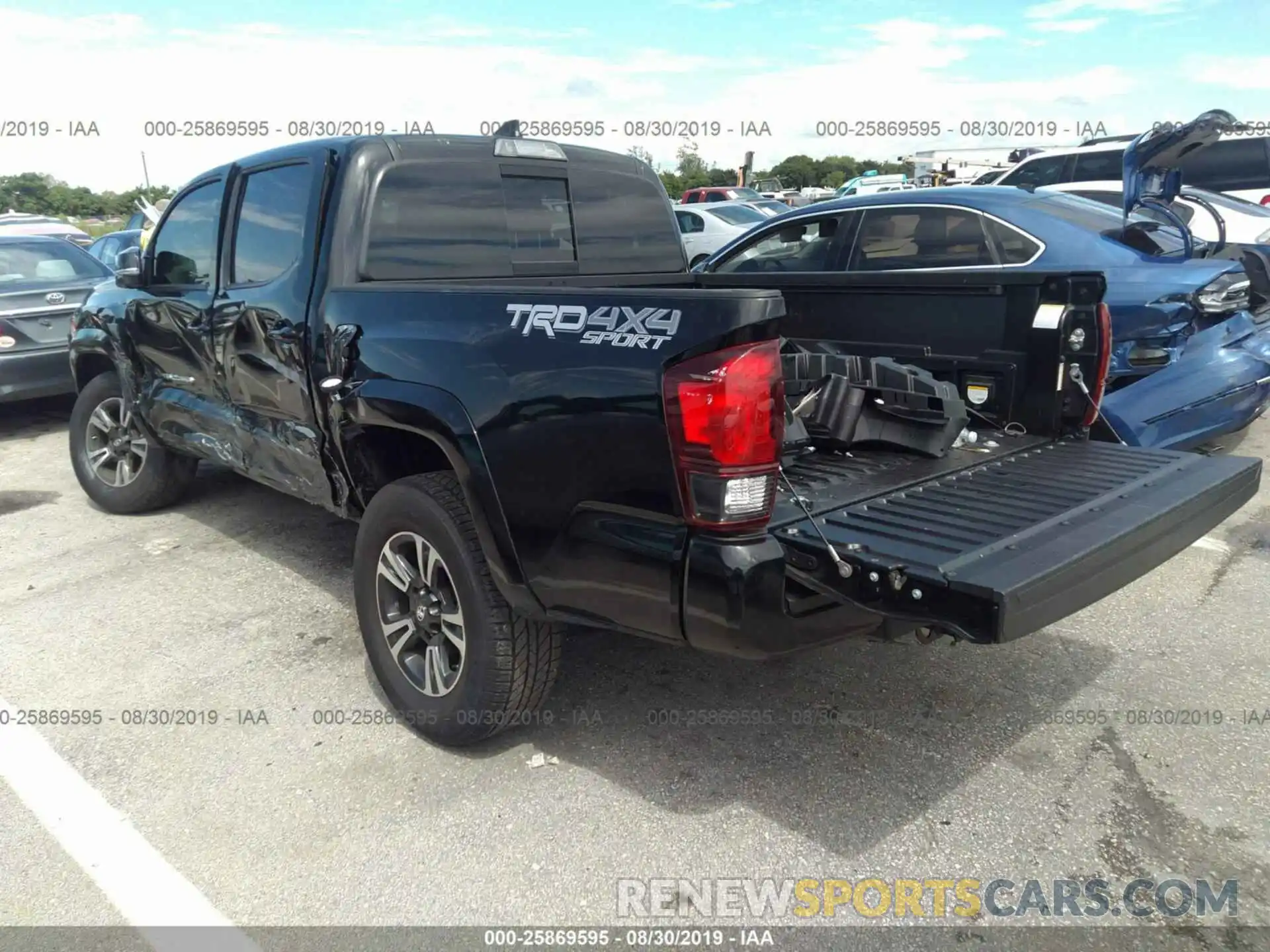 3 Photograph of a damaged car 3TMCZ5AN3KM206472 TOYOTA TACOMA 2019