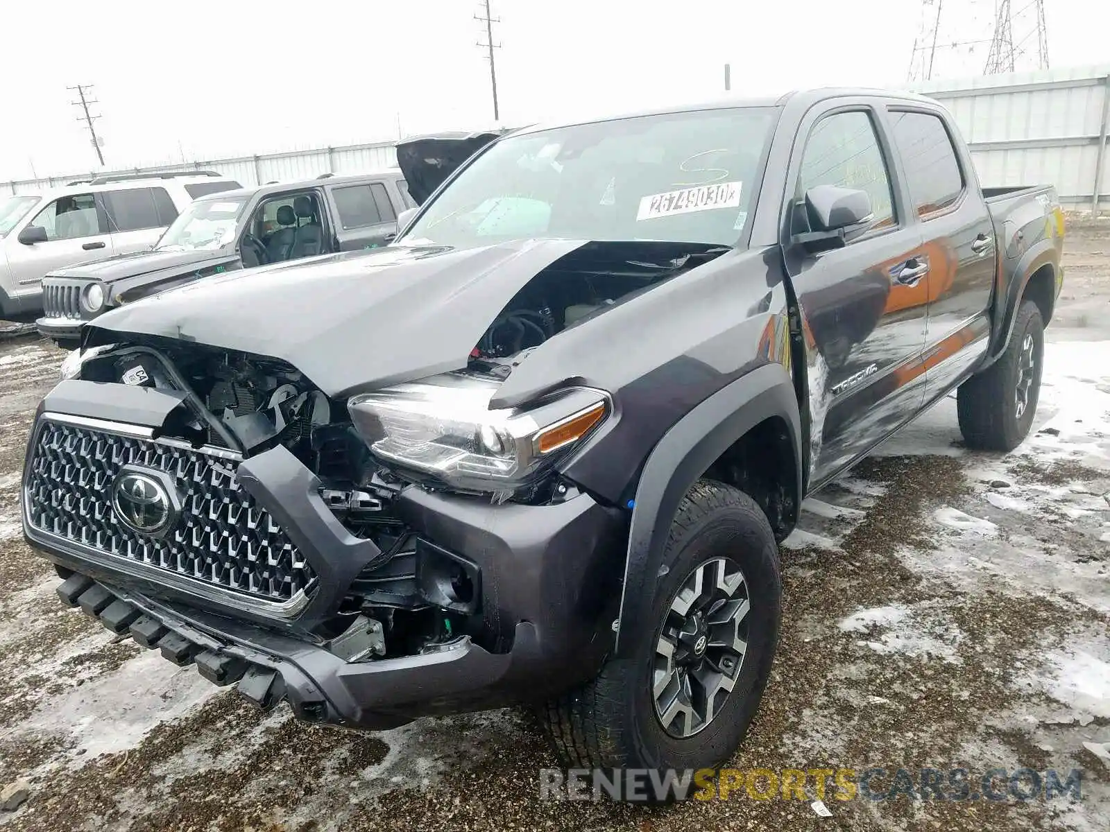 2 Photograph of a damaged car 3TMCZ5AN3KM209257 TOYOTA TACOMA 2019