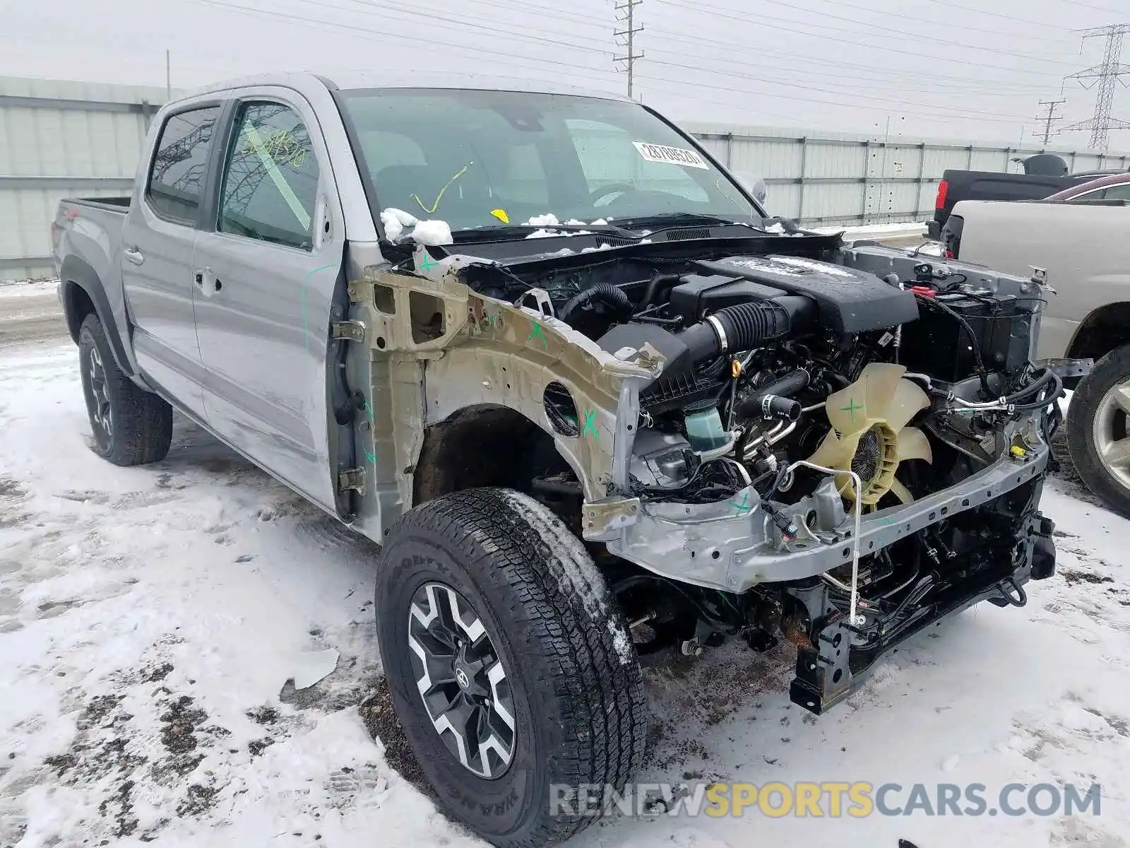 1 Photograph of a damaged car 3TMCZ5AN3KM211218 TOYOTA TACOMA 2019