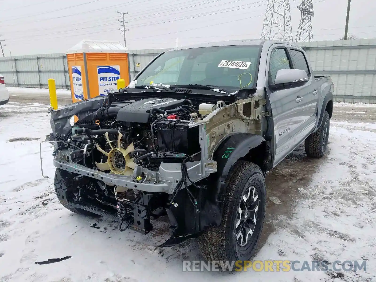 2 Photograph of a damaged car 3TMCZ5AN3KM211218 TOYOTA TACOMA 2019