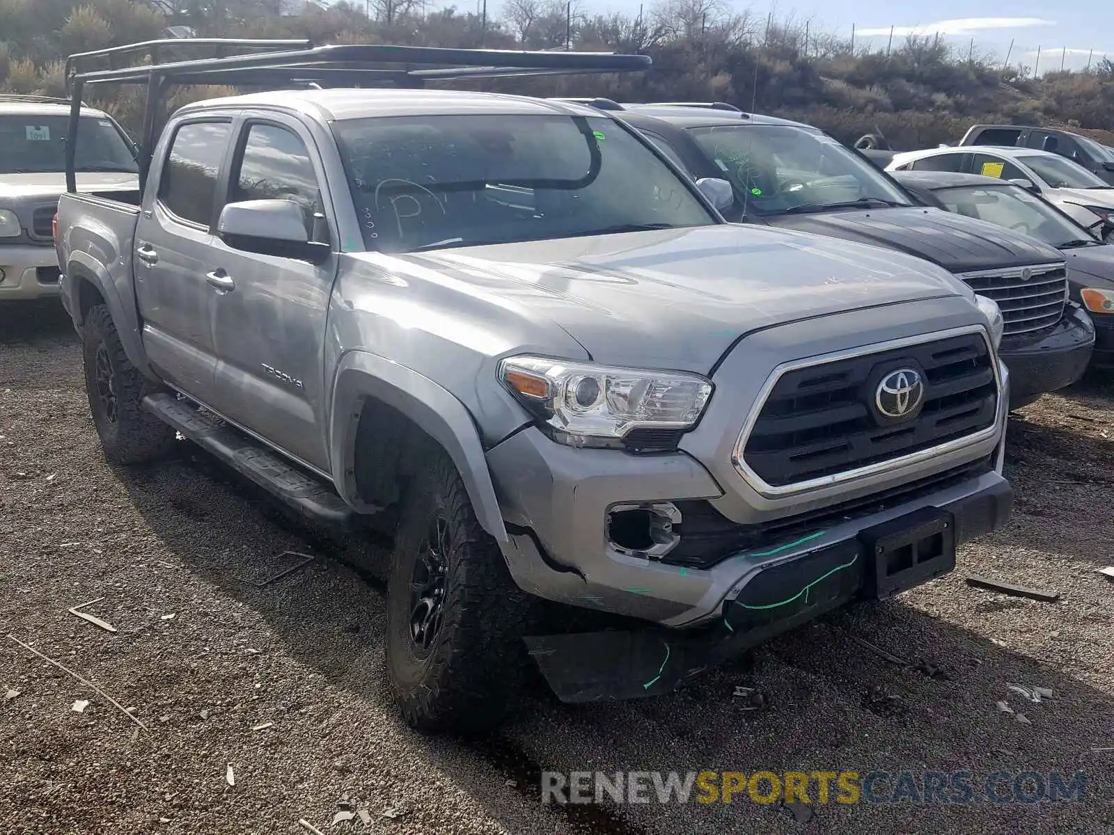 1 Photograph of a damaged car 3TMCZ5AN3KM211929 TOYOTA TACOMA 2019