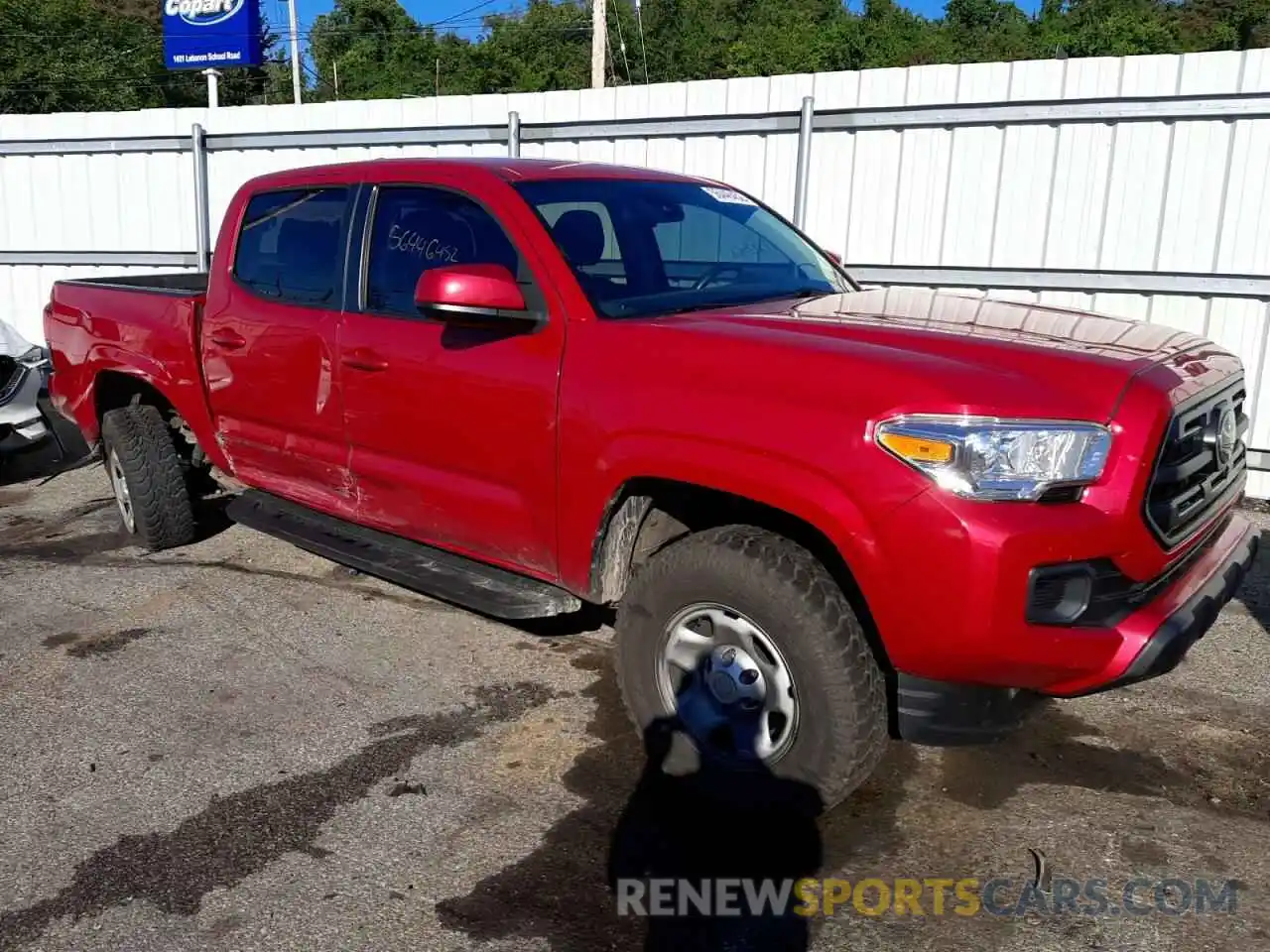 1 Photograph of a damaged car 3TMCZ5AN3KM213728 TOYOTA TACOMA 2019