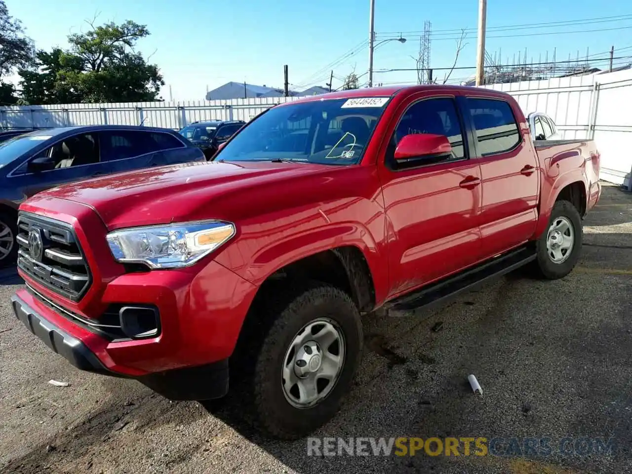 2 Photograph of a damaged car 3TMCZ5AN3KM213728 TOYOTA TACOMA 2019