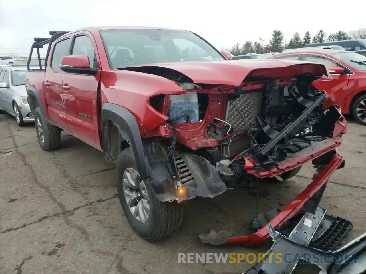 1 Photograph of a damaged car 3TMCZ5AN3KM214216 TOYOTA TACOMA 2019