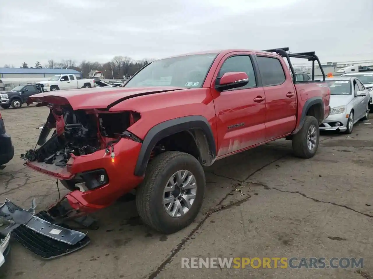 2 Photograph of a damaged car 3TMCZ5AN3KM214216 TOYOTA TACOMA 2019