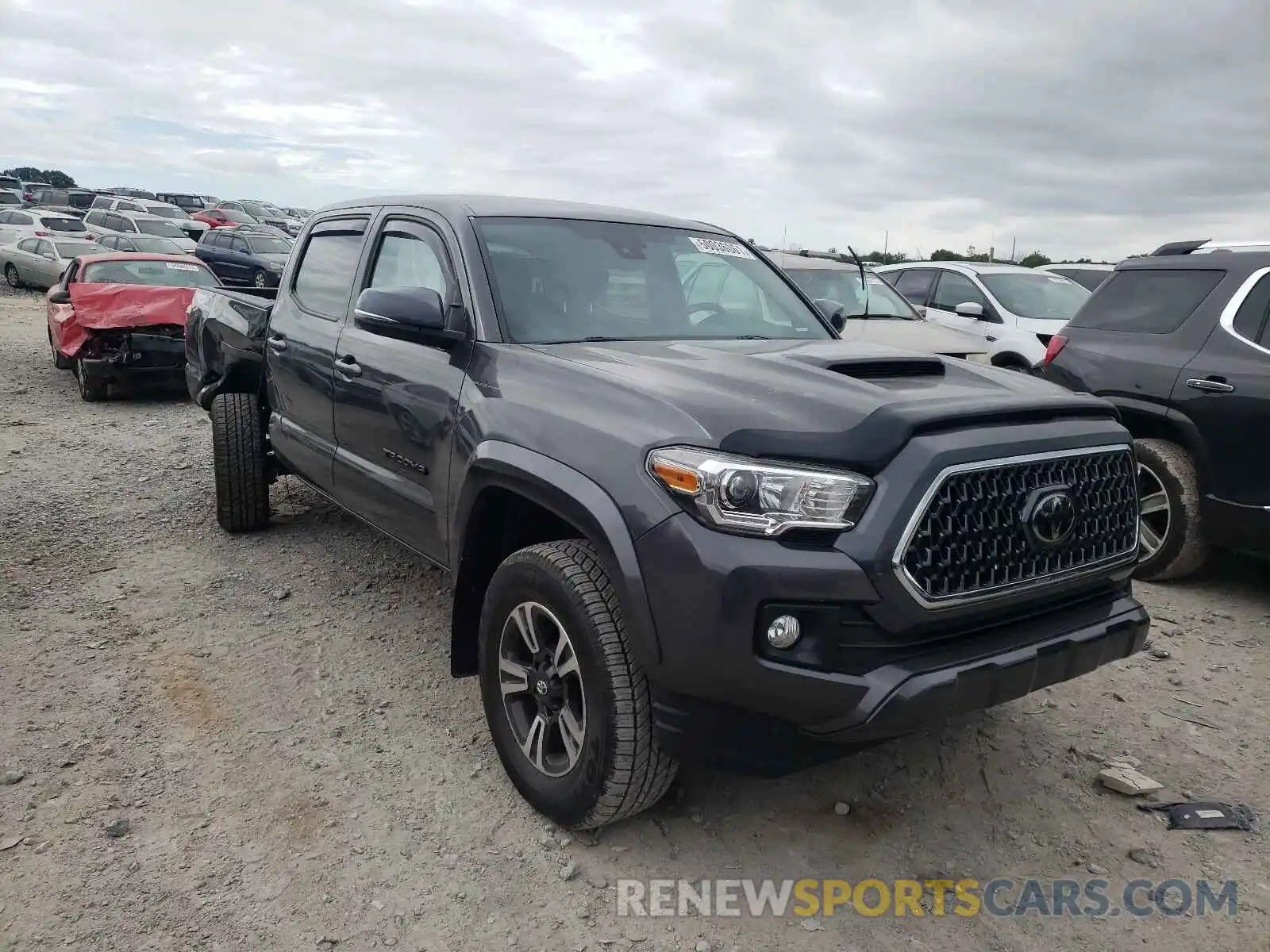 1 Photograph of a damaged car 3TMCZ5AN3KM214247 TOYOTA TACOMA 2019