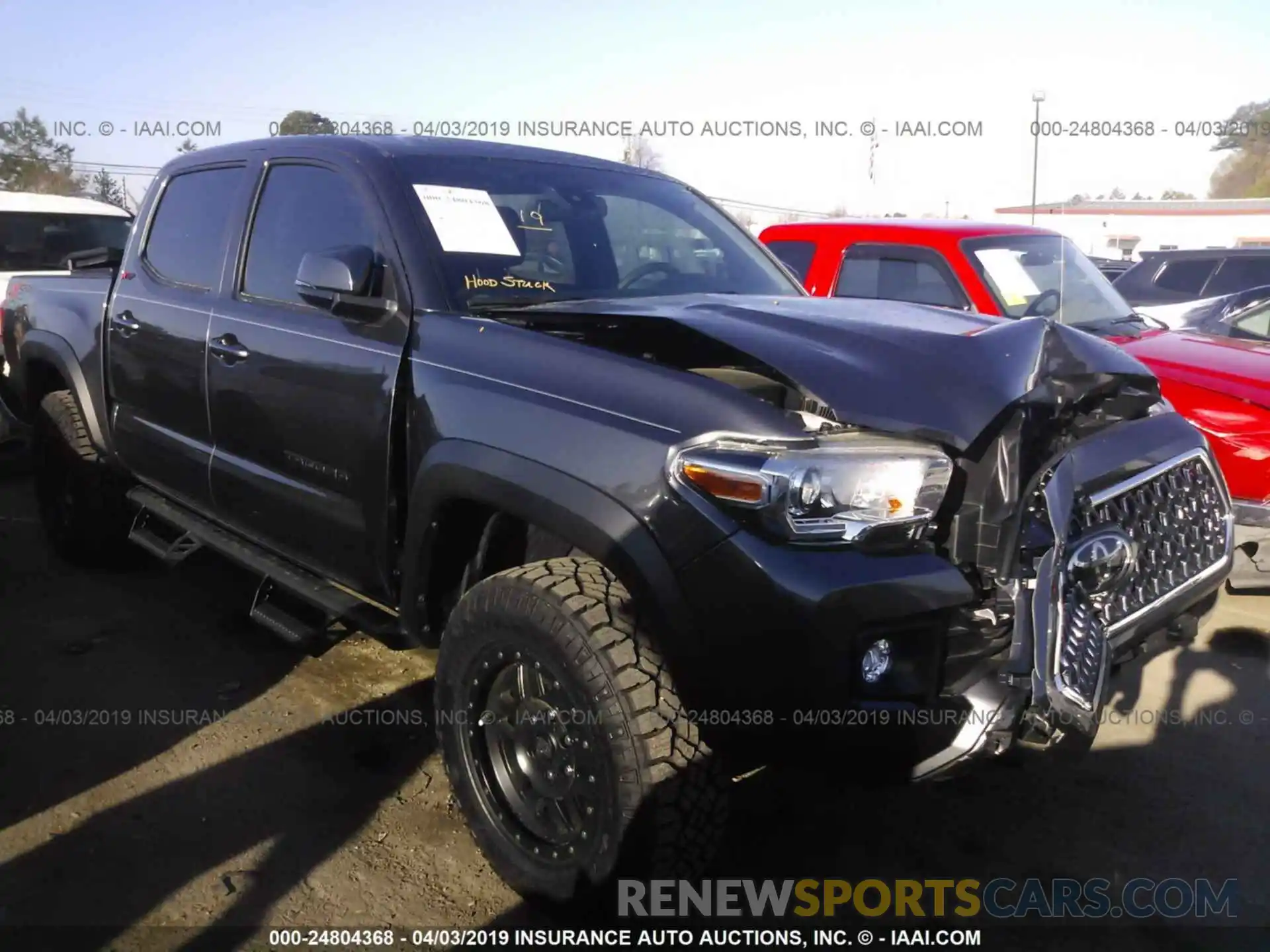 1 Photograph of a damaged car 3TMCZ5AN3KM215138 TOYOTA TACOMA 2019