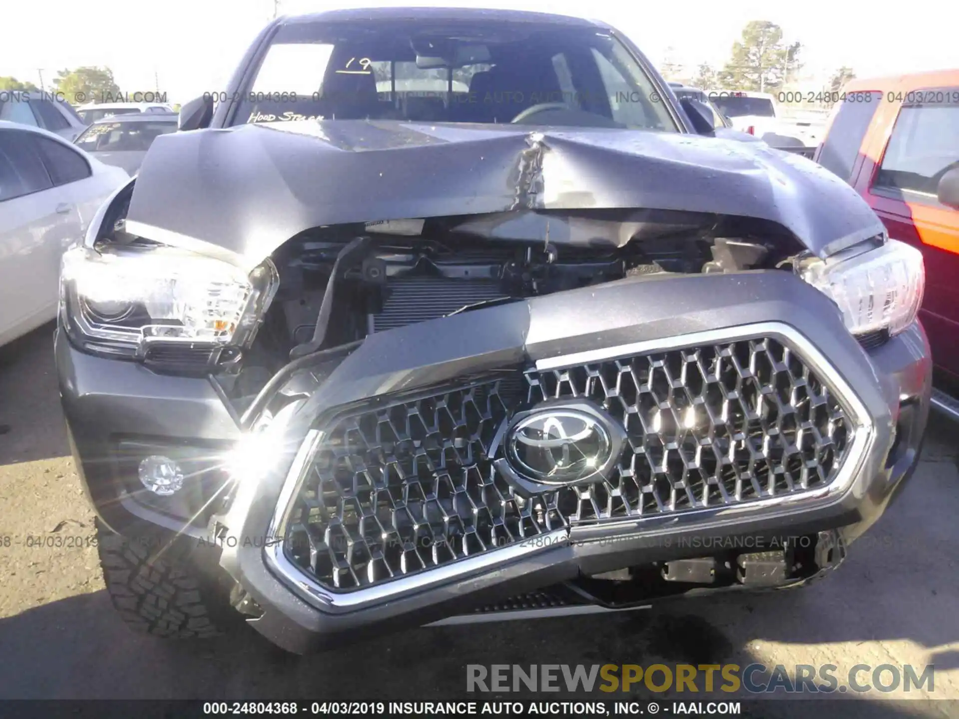 6 Photograph of a damaged car 3TMCZ5AN3KM215138 TOYOTA TACOMA 2019