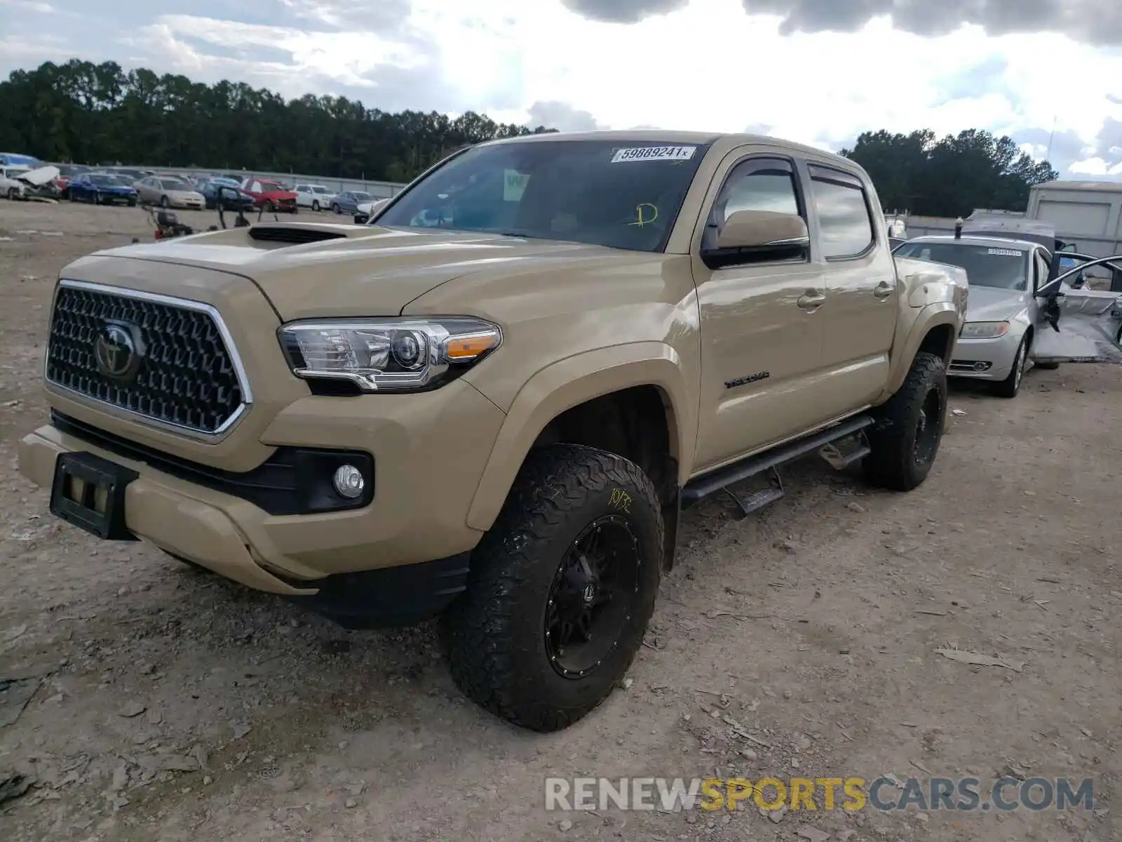 2 Photograph of a damaged car 3TMCZ5AN3KM218637 TOYOTA TACOMA 2019