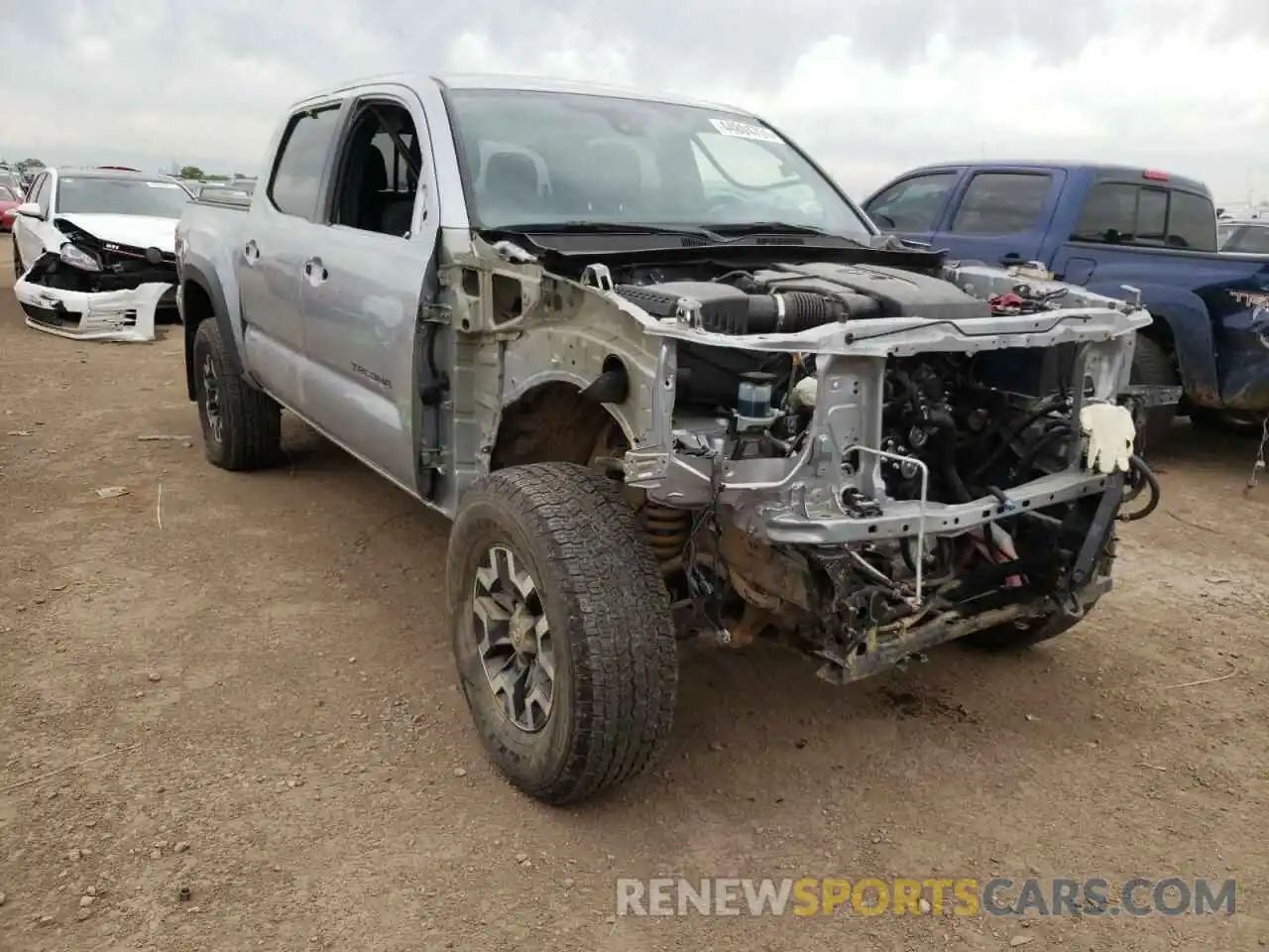 1 Photograph of a damaged car 3TMCZ5AN3KM219531 TOYOTA TACOMA 2019