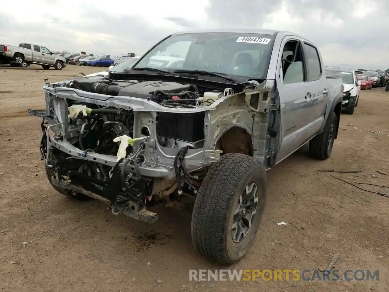 2 Photograph of a damaged car 3TMCZ5AN3KM219531 TOYOTA TACOMA 2019