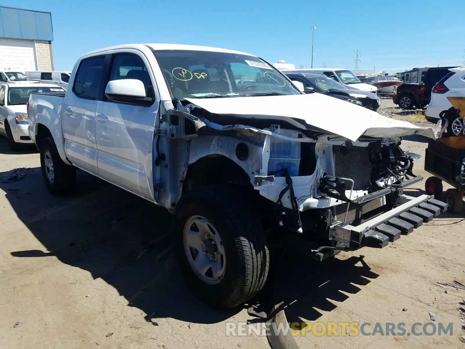 1 Photograph of a damaged car 3TMCZ5AN3KM219674 TOYOTA TACOMA 2019