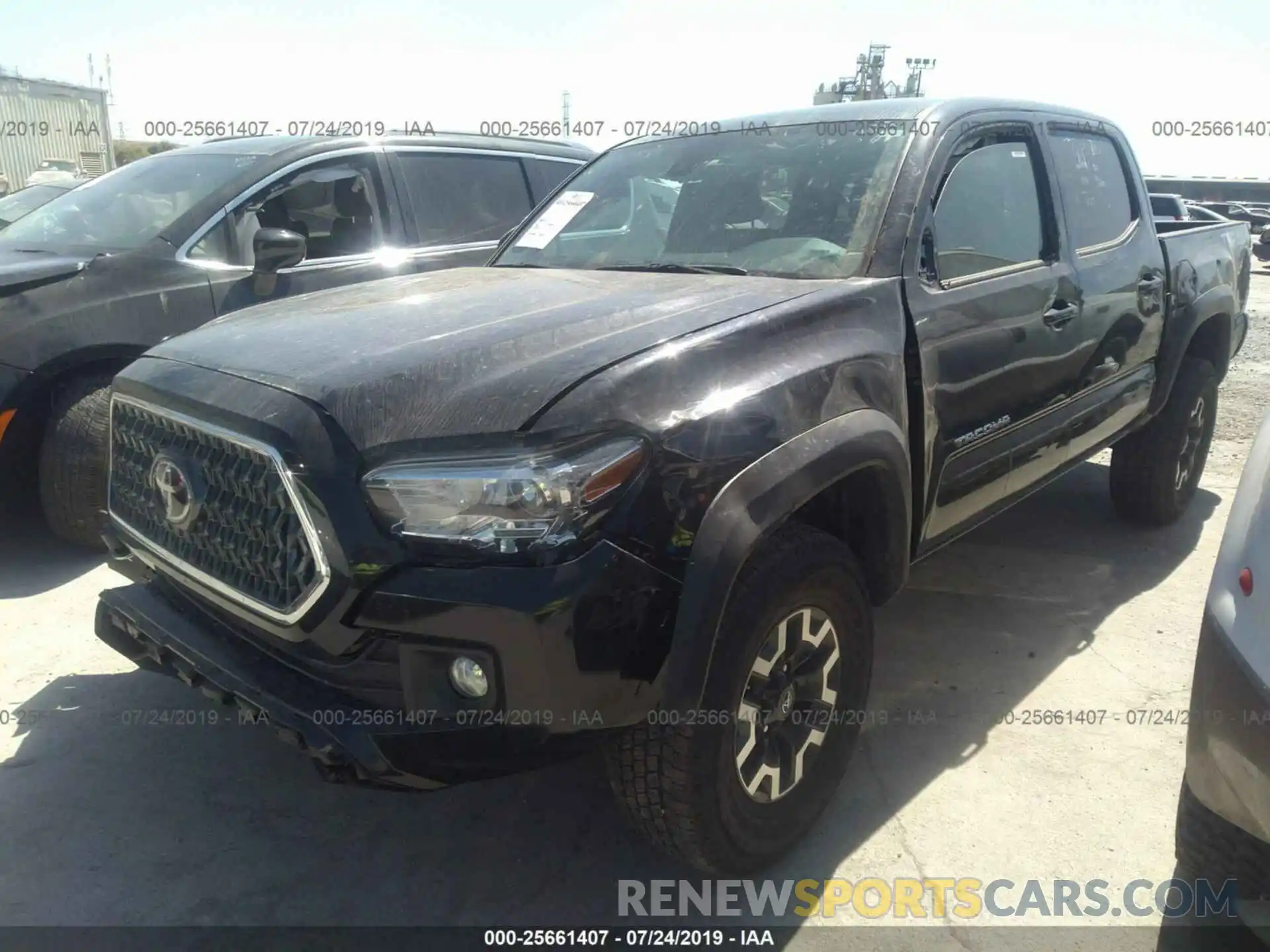 2 Photograph of a damaged car 3TMCZ5AN3KM222283 TOYOTA TACOMA 2019