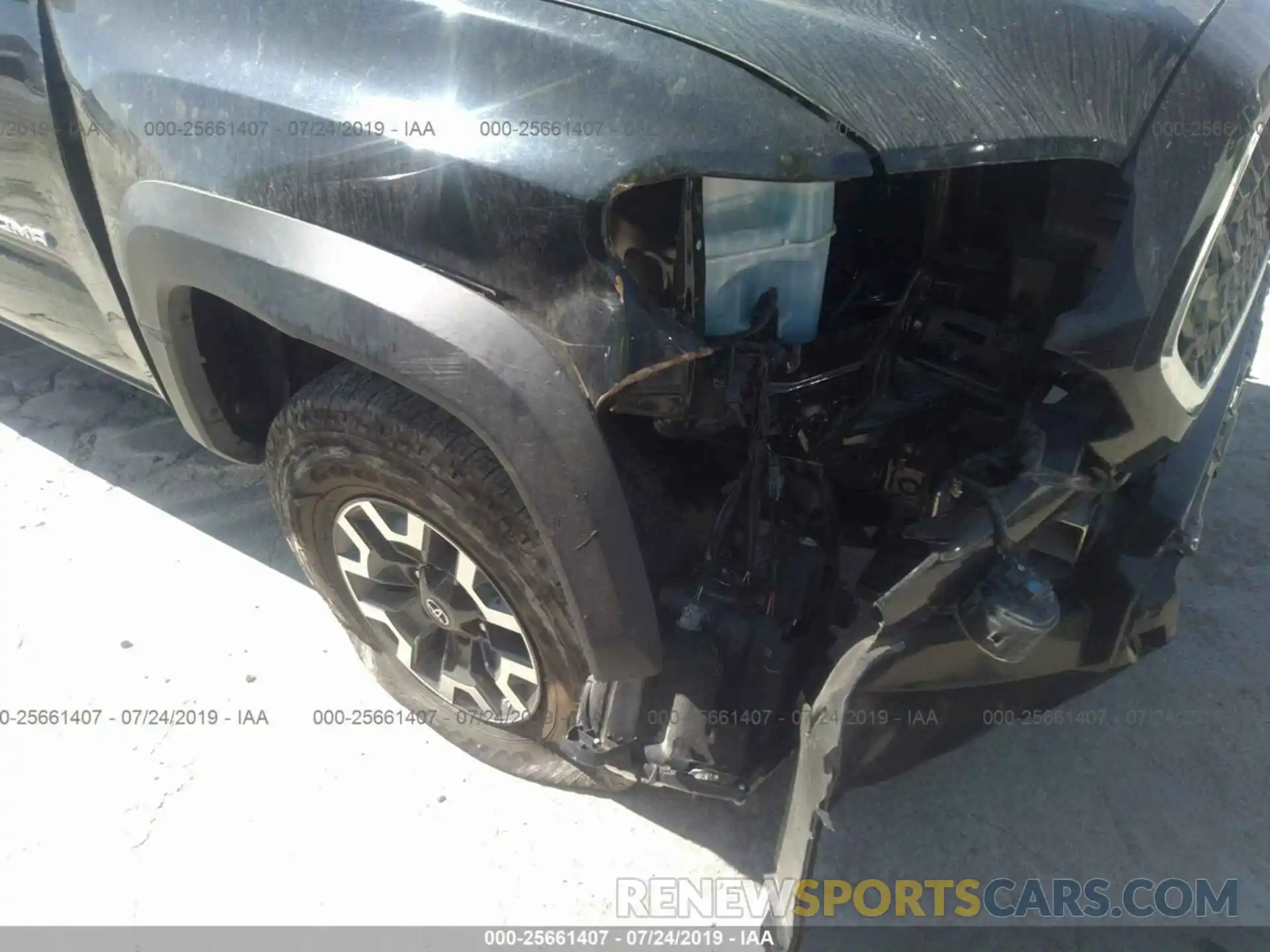 6 Photograph of a damaged car 3TMCZ5AN3KM222283 TOYOTA TACOMA 2019