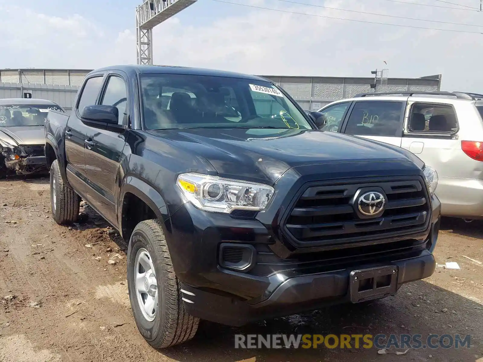 1 Photograph of a damaged car 3TMCZ5AN3KM225958 TOYOTA TACOMA 2019