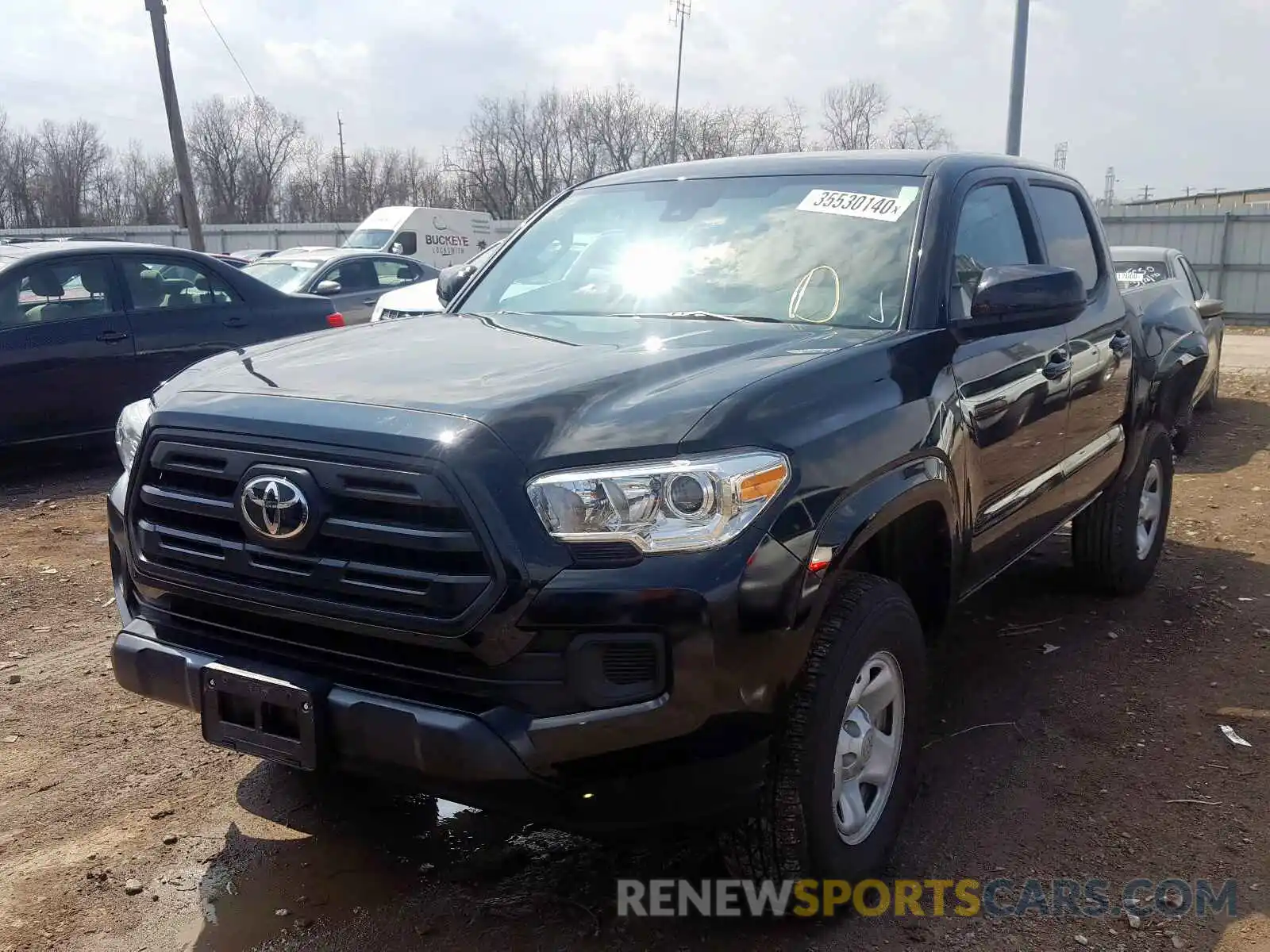 2 Photograph of a damaged car 3TMCZ5AN3KM225958 TOYOTA TACOMA 2019