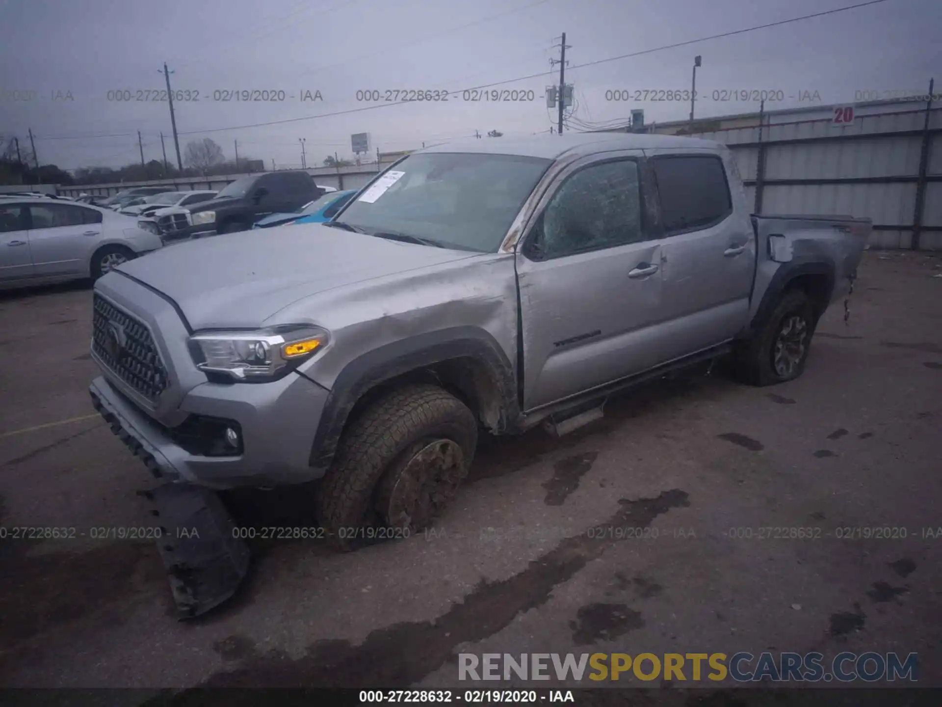 2 Photograph of a damaged car 3TMCZ5AN3KM233266 TOYOTA TACOMA 2019