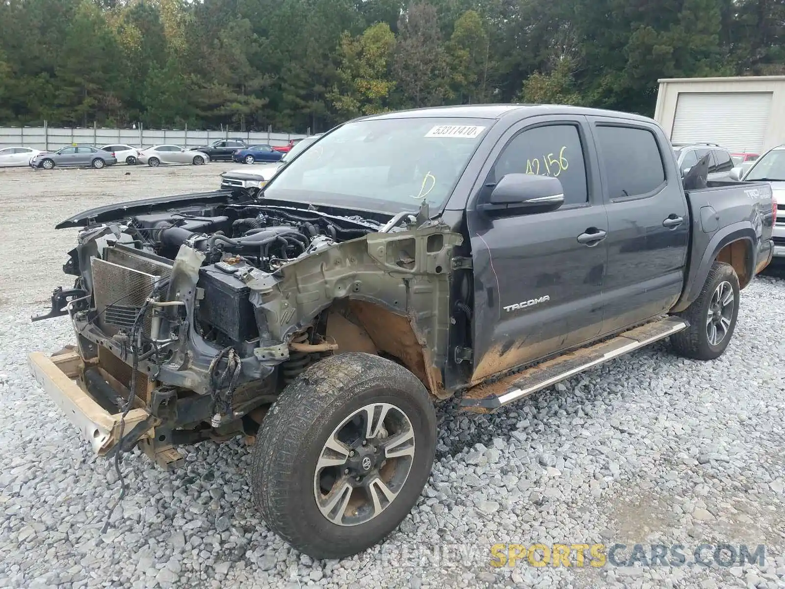 2 Photograph of a damaged car 3TMCZ5AN3KM234594 TOYOTA TACOMA 2019