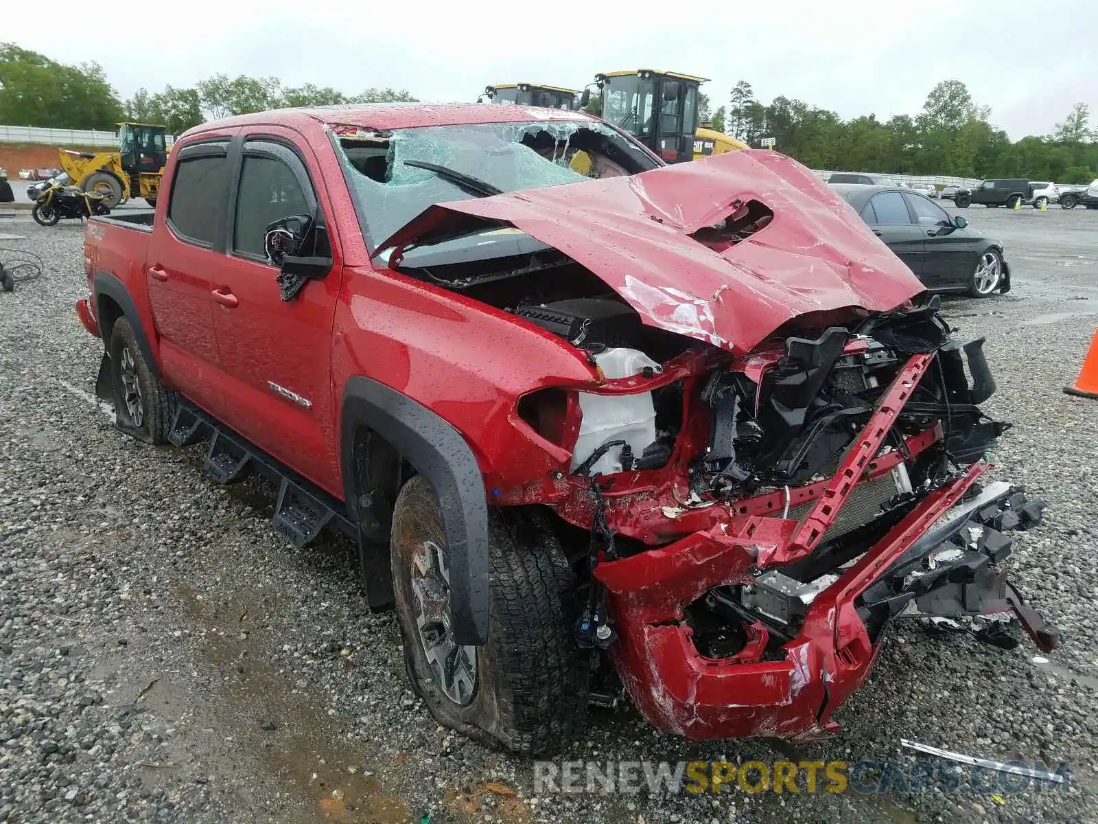 1 Photograph of a damaged car 3TMCZ5AN3KM234725 TOYOTA TACOMA 2019