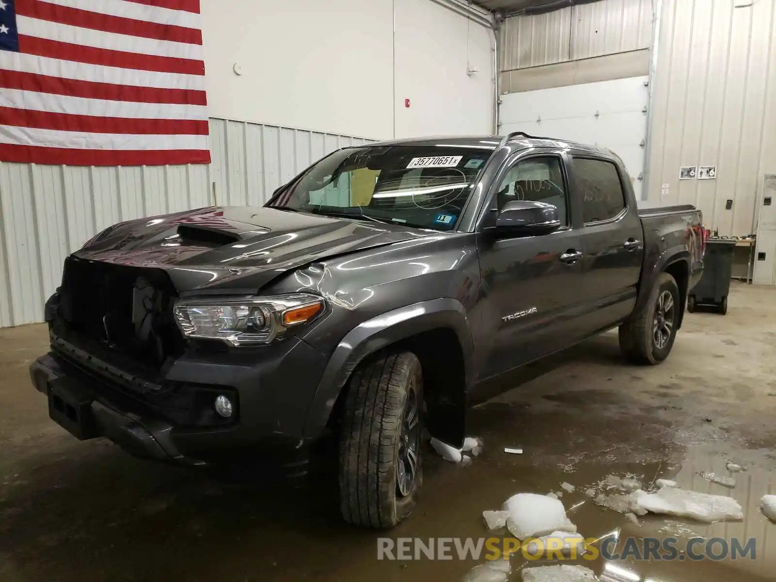 2 Photograph of a damaged car 3TMCZ5AN3KM237656 TOYOTA TACOMA 2019