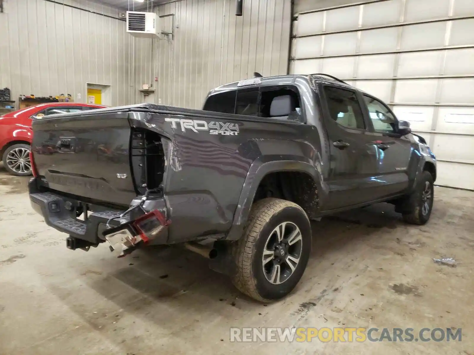 4 Photograph of a damaged car 3TMCZ5AN3KM237656 TOYOTA TACOMA 2019