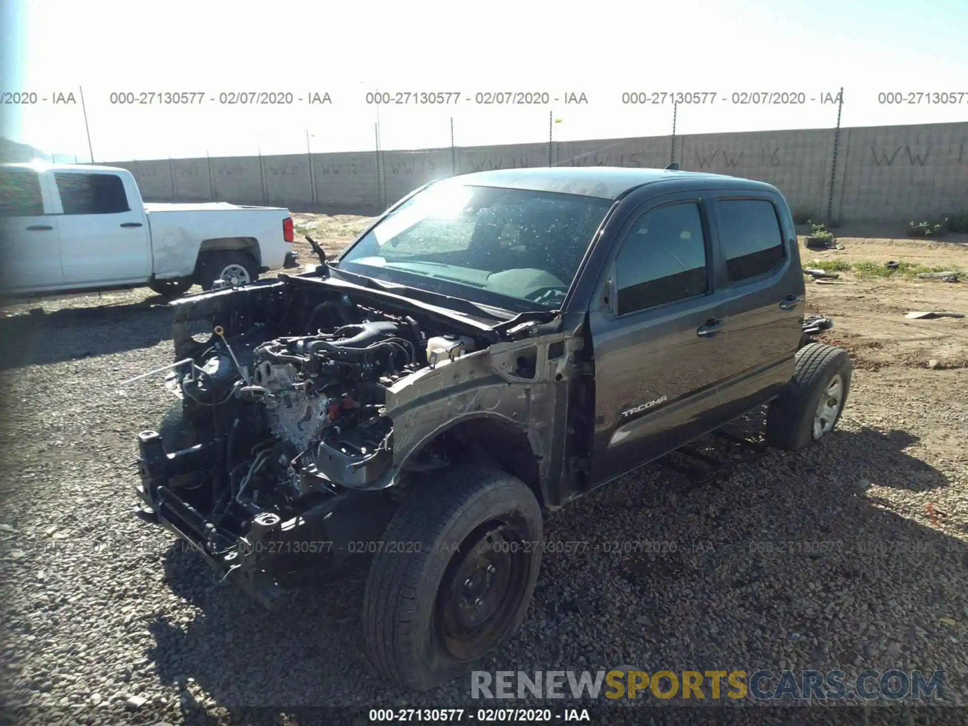 2 Photograph of a damaged car 3TMCZ5AN3KM244705 TOYOTA TACOMA 2019