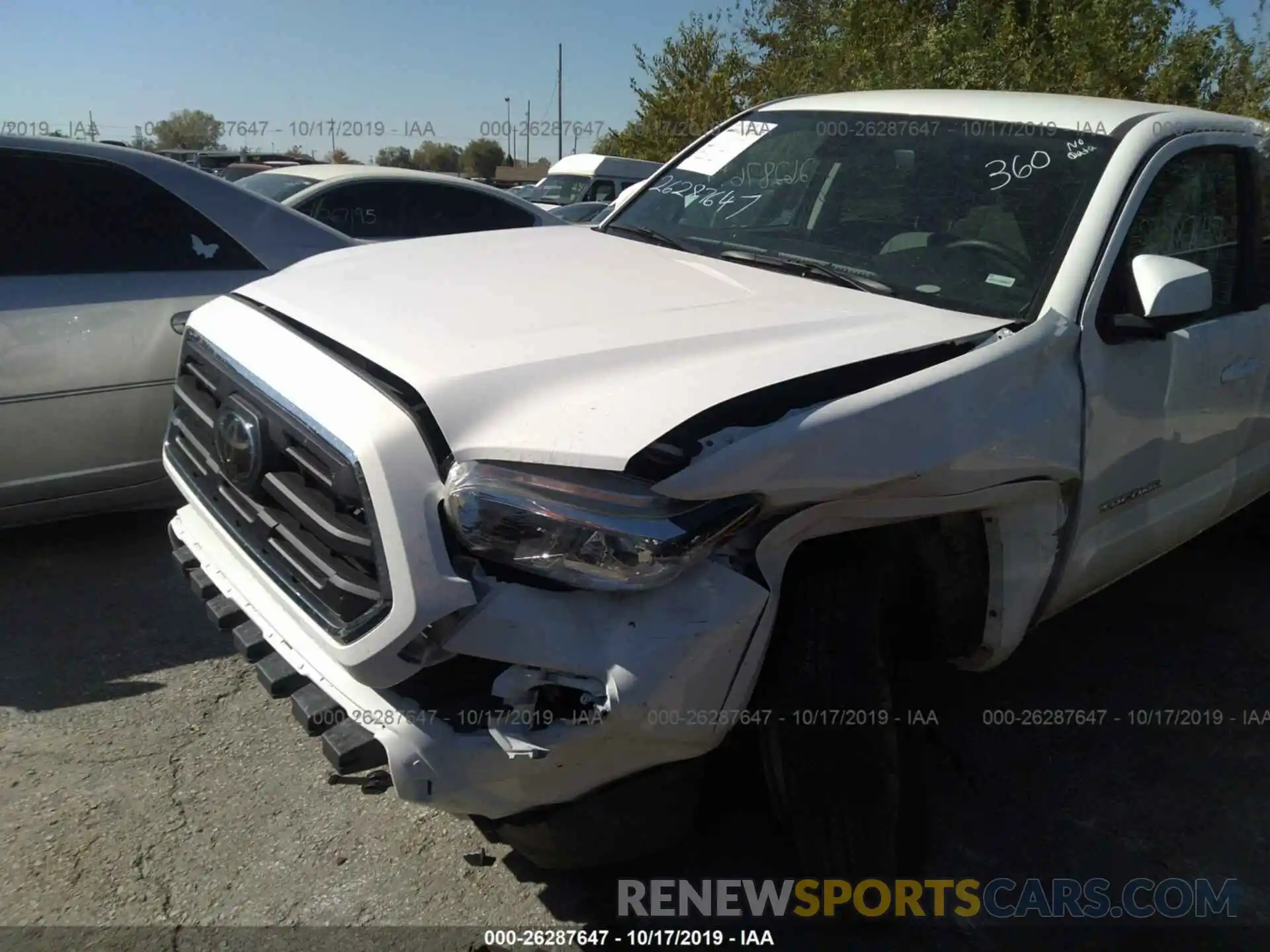 6 Photograph of a damaged car 3TMCZ5AN3KM246082 TOYOTA TACOMA 2019