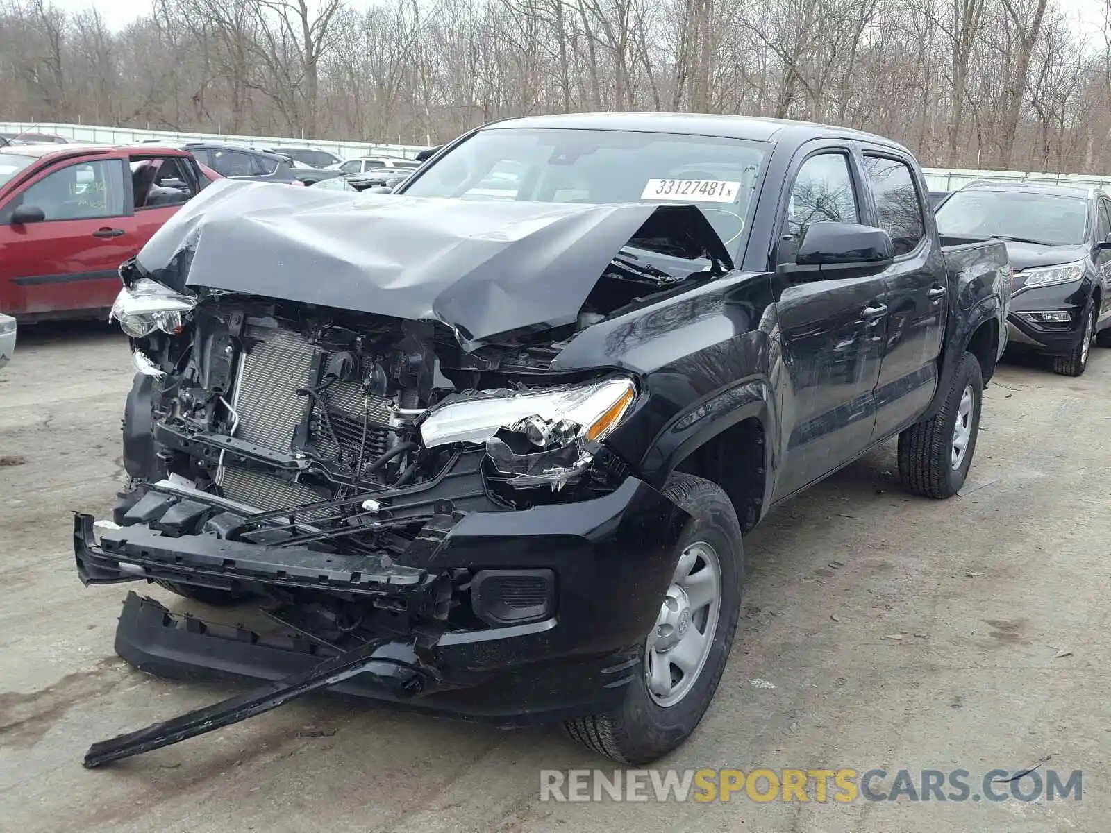 2 Photograph of a damaged car 3TMCZ5AN3KM246972 TOYOTA TACOMA 2019