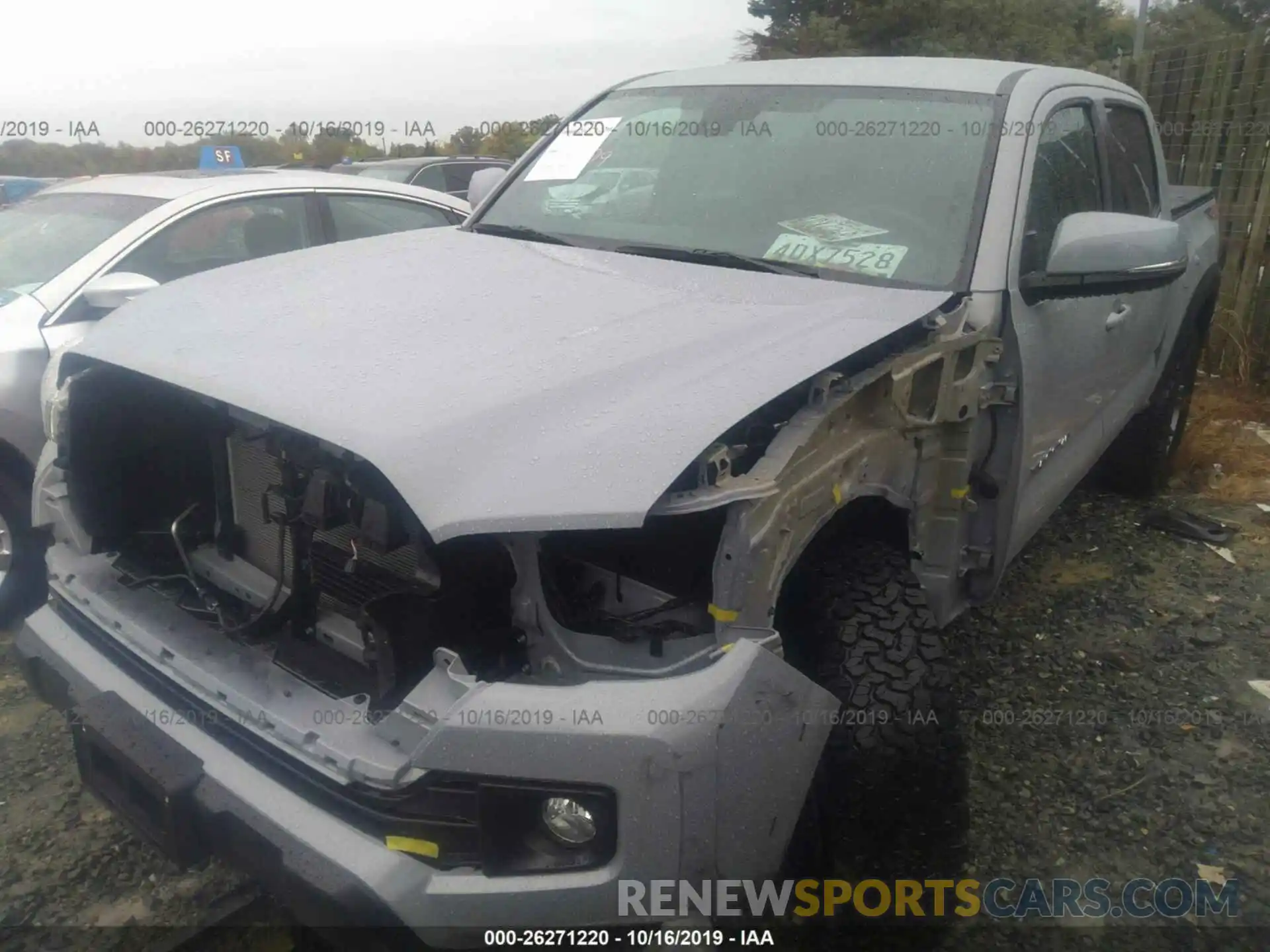 2 Photograph of a damaged car 3TMCZ5AN3KM247488 TOYOTA TACOMA 2019