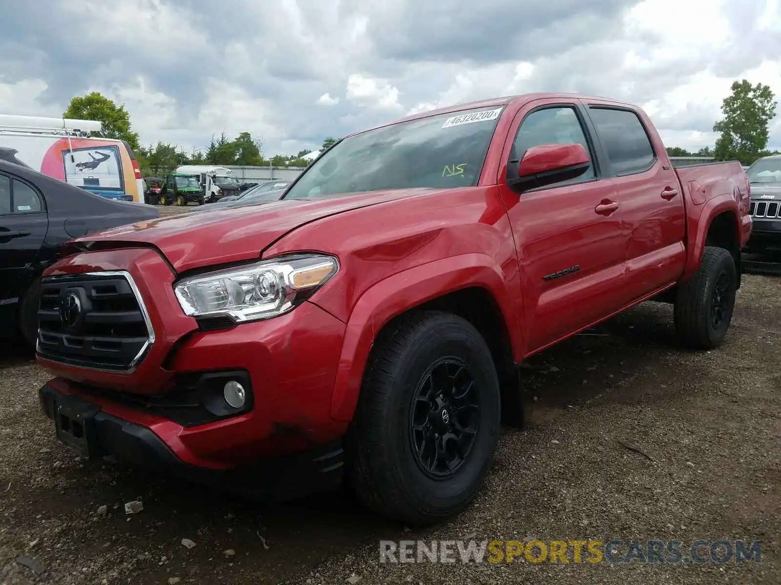 2 Photograph of a damaged car 3TMCZ5AN3KM250536 TOYOTA TACOMA 2019