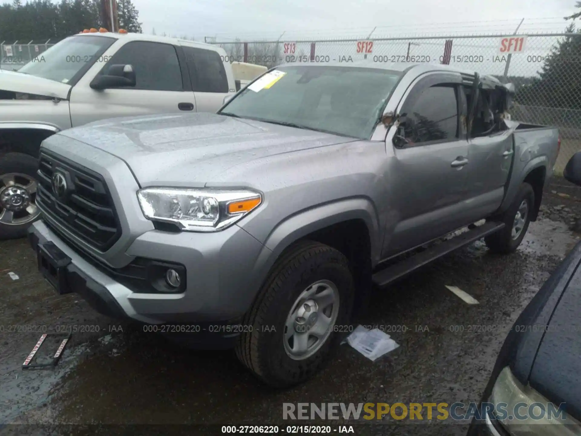 2 Photograph of a damaged car 3TMCZ5AN3KM254120 TOYOTA TACOMA 2019